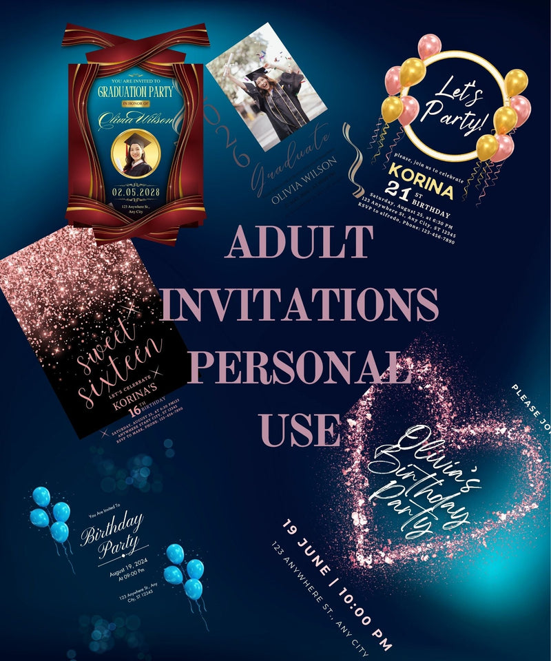 Adult Invitations-personal