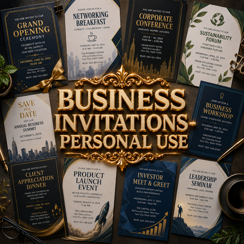 Business Invitations