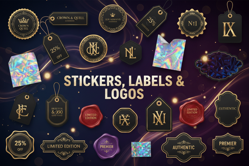 Stickers, Labels & Logos