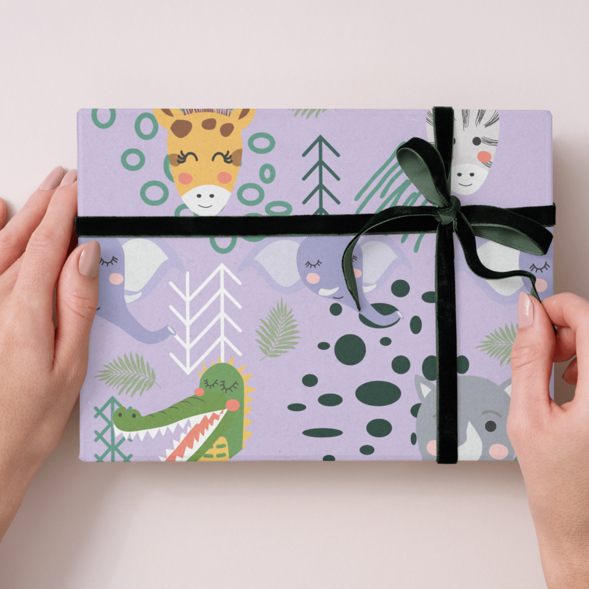 White Lavender Scandi Safari Face Animals Kids Seamless Pattern Bundle 10 Colourways Commercial Use - Digital Paper POD Etsy Scandi Nursery Fabric Boho Elephant Safari Merchandise