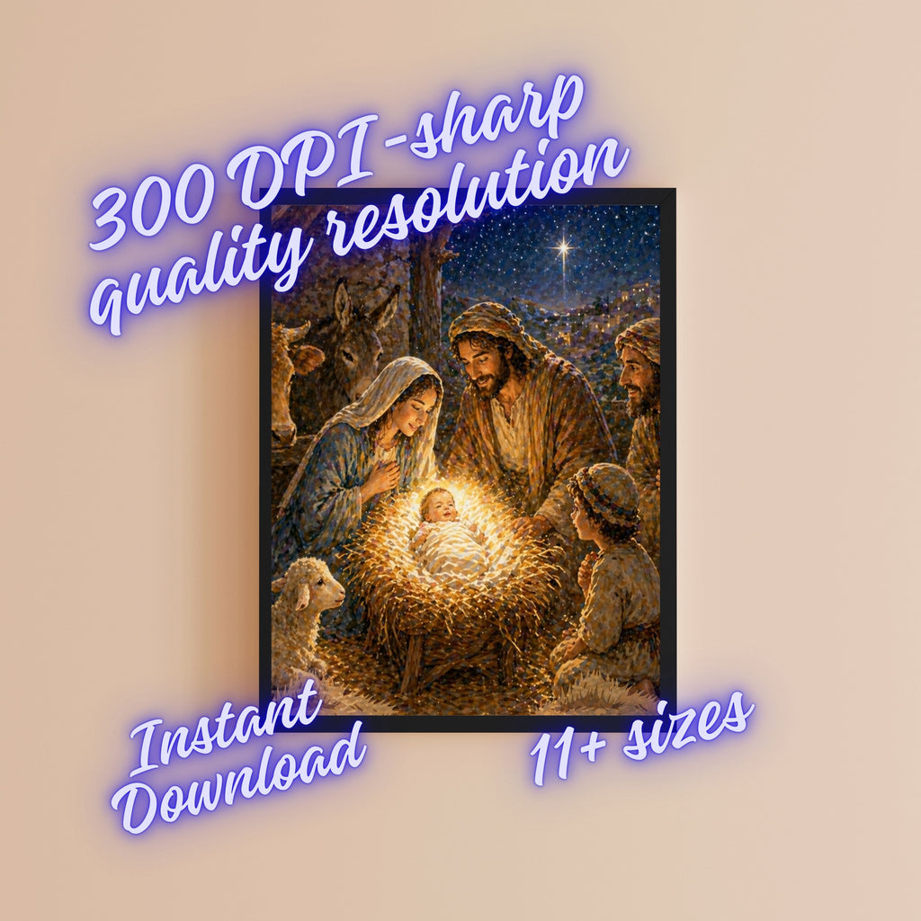 Jesus Wall Art Printable Set, Christian Nursery Decor, Bible Story Prints, Jesus with Children, Good Shepherd, Baptism, Faith Gift|sp13