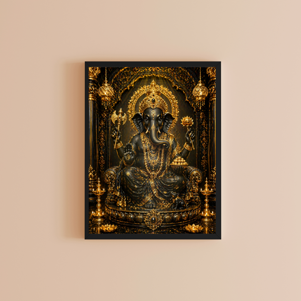 Lord Ganesha Wall Art Printable | Ganapathi Digital Download | Hindu God Decor | Spiritual Poster | Ganesh Chaturthi Gift | 11 Sizes Included|sp6