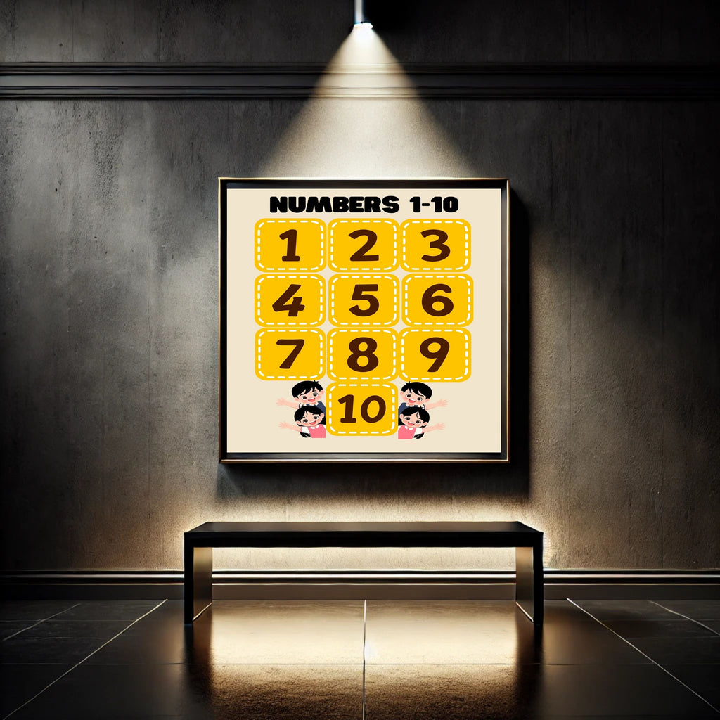Number Wall Art for Kids 11+ sizes, Counting Poster Printable, Educational Nursery Decor, Preschool Learning Print, Math Wall Art, Digital Download|ke2-11