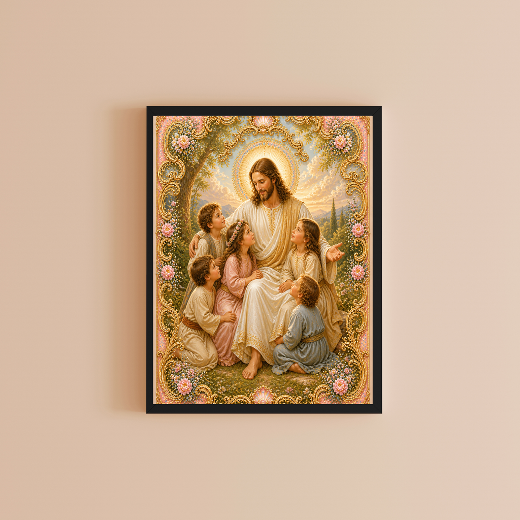 Commercial Use Jesus Wall Art Printable Set, Christian Nursery Decor Bundle, Bible Story Illustrations, Resell License Included|sp41c