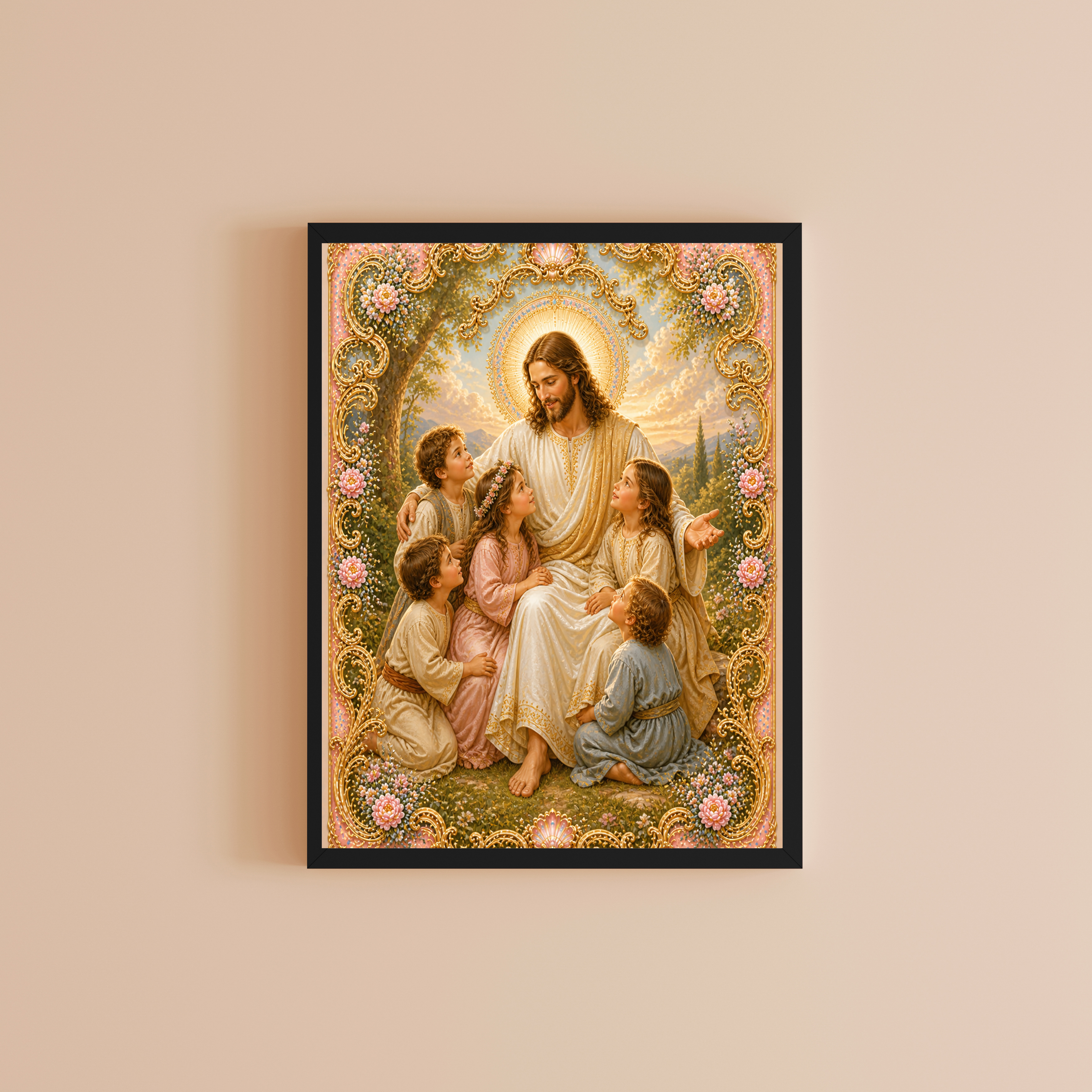 Commercial Use Jesus Wall Art Printable Set, Christian Nursery Decor Bundle, Bible Story Illustrations, Resell License Included|sp41c