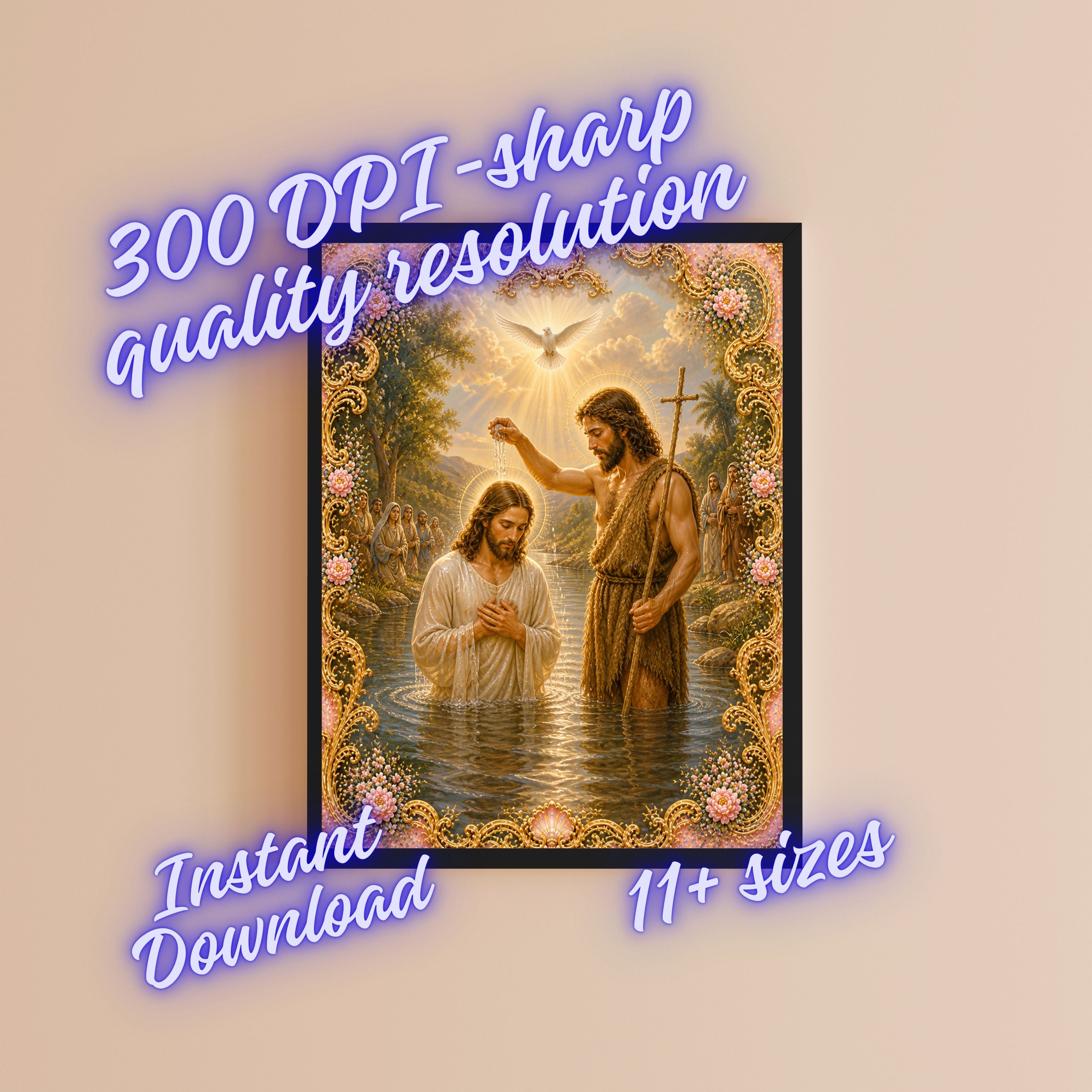 Commercial Use Jesus Wall Art Printable Set, Christian Nursery Decor Bundle, Bible Story Illustrations, Resell License Included|sp42c