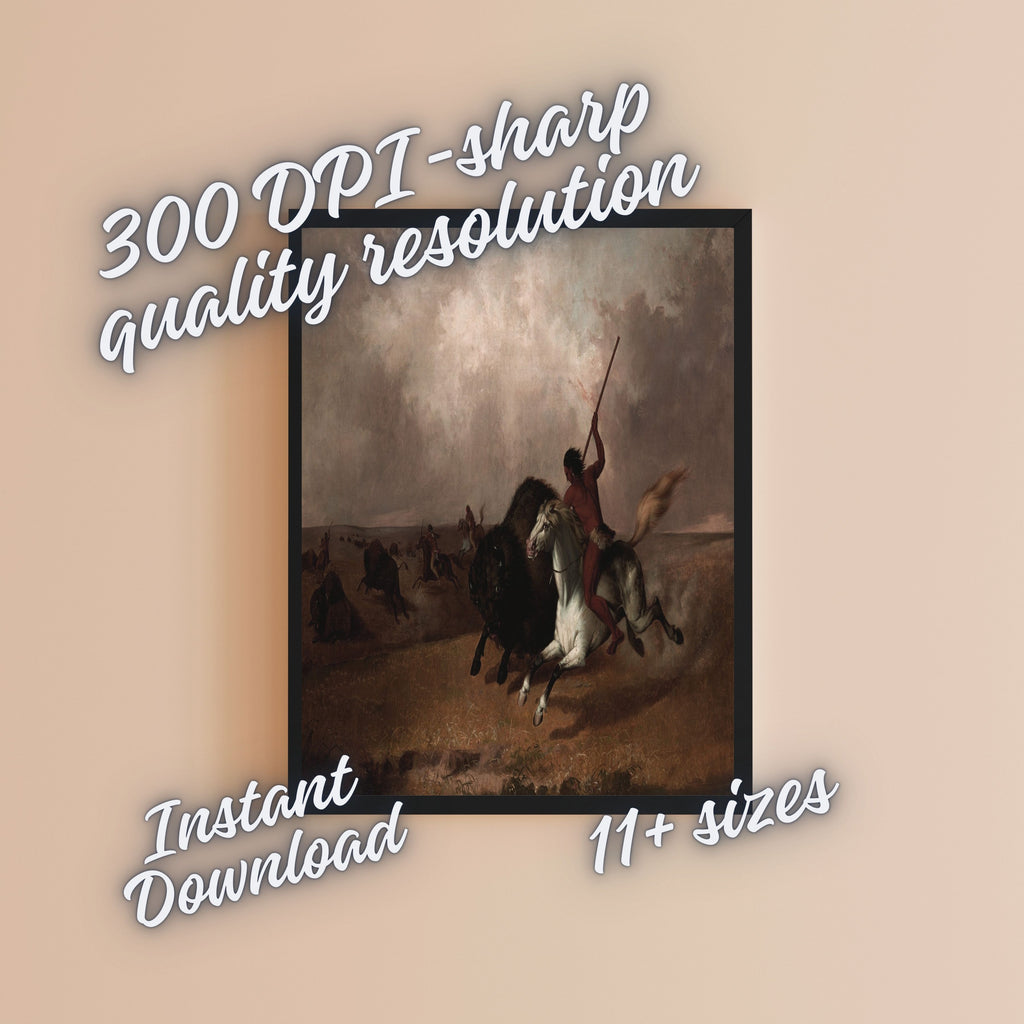 Historic Cavalry Charge Wall Art Printable, Mounted Rider and Galloping Horses