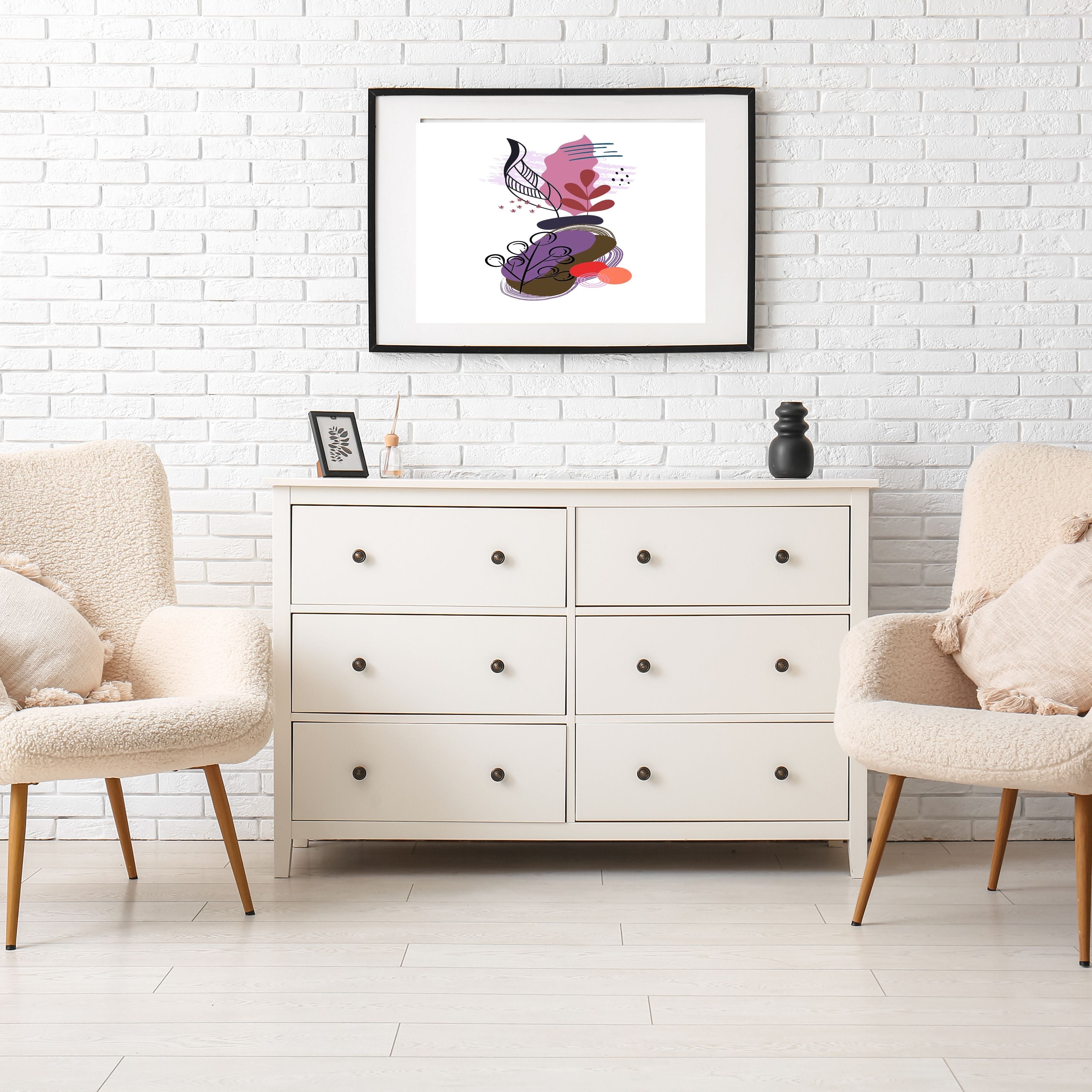 Modern boho Neutral Wall Art Printable | Luxury Minimalist Decor |modern boho wall decor| Printable Gallery Wall Set | Scandinavian Home Aesthetic|m50