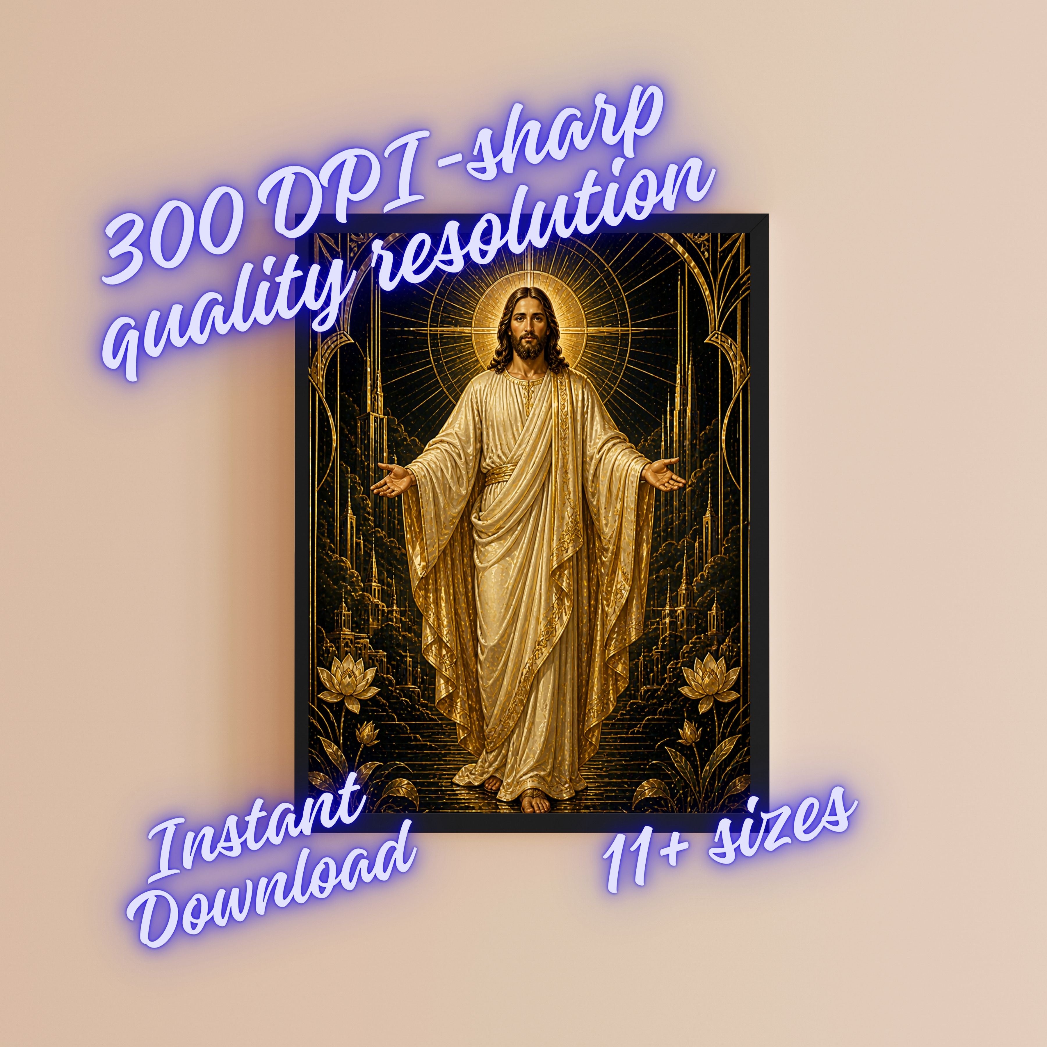 Commercial Use Jesus Wall Art Printable Set, Christian Nursery Decor Bundle, Bible Story Illustrations, Resell License Included|sp38c