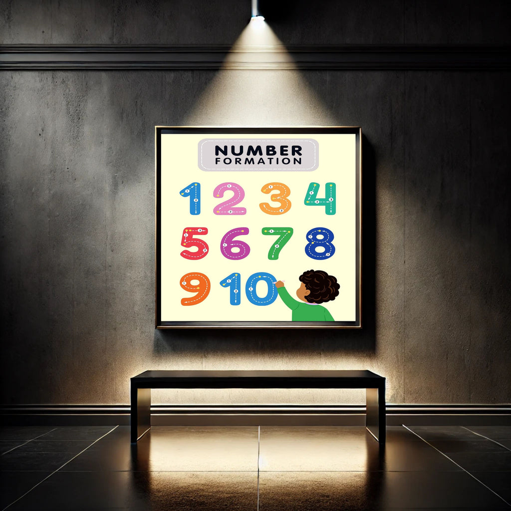 Number Wall Art for Kids 11+ sizes, Counting Poster Printable, Educational Nursery Decor, Preschool Learning Print, Math Wall Art, Digital Download|ke2-9