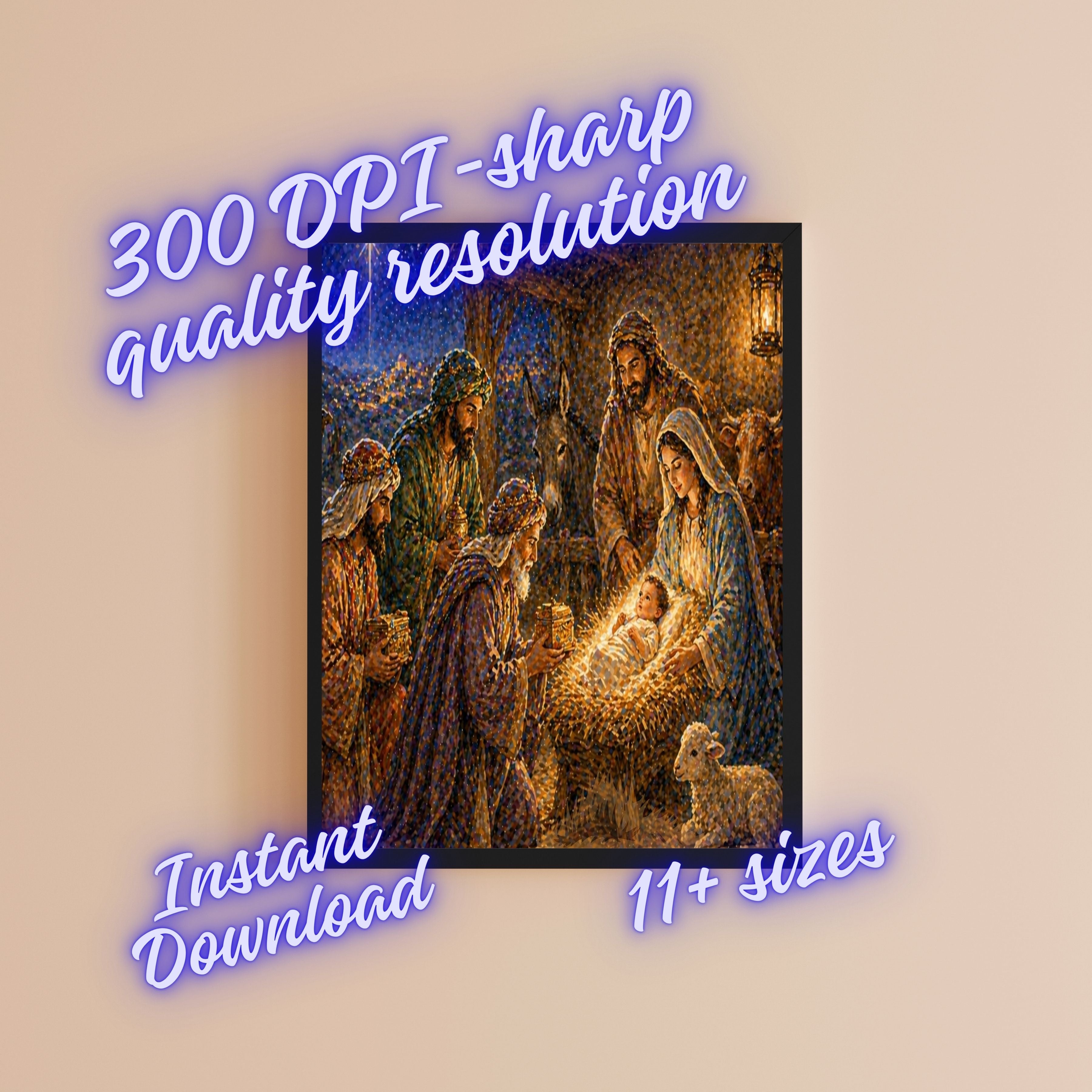 Commercial Use Jesus Wall Art Printable Set, Christian Nursery Decor Bundle, Bible Story Illustrations, Resell License Included|sp15c
