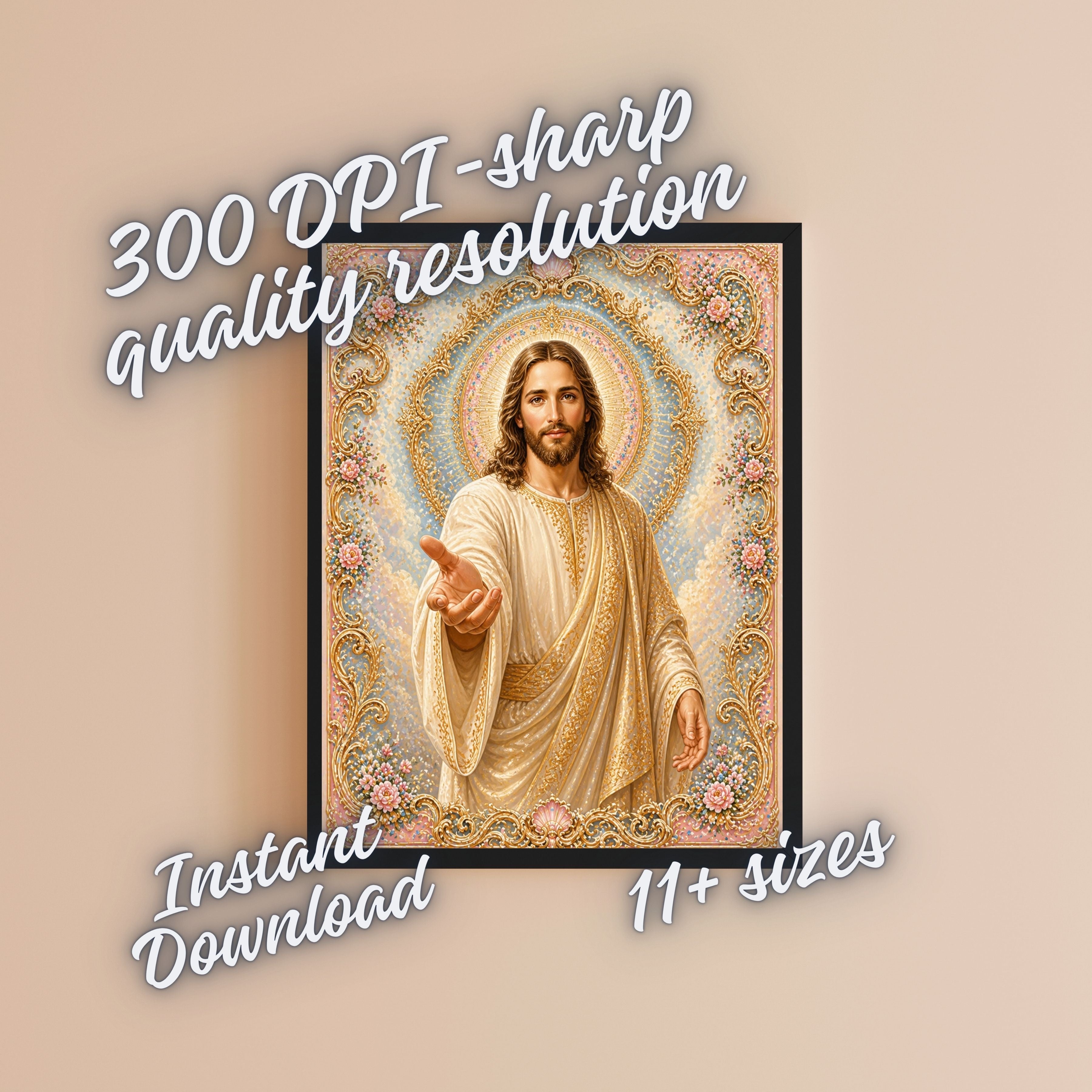 Jesus Wall Art Printable Set, Christian Nursery Decor, Bible Story Prints, Jesus with Children, Good Shepherd, Baptism, Faith Gift|sp36