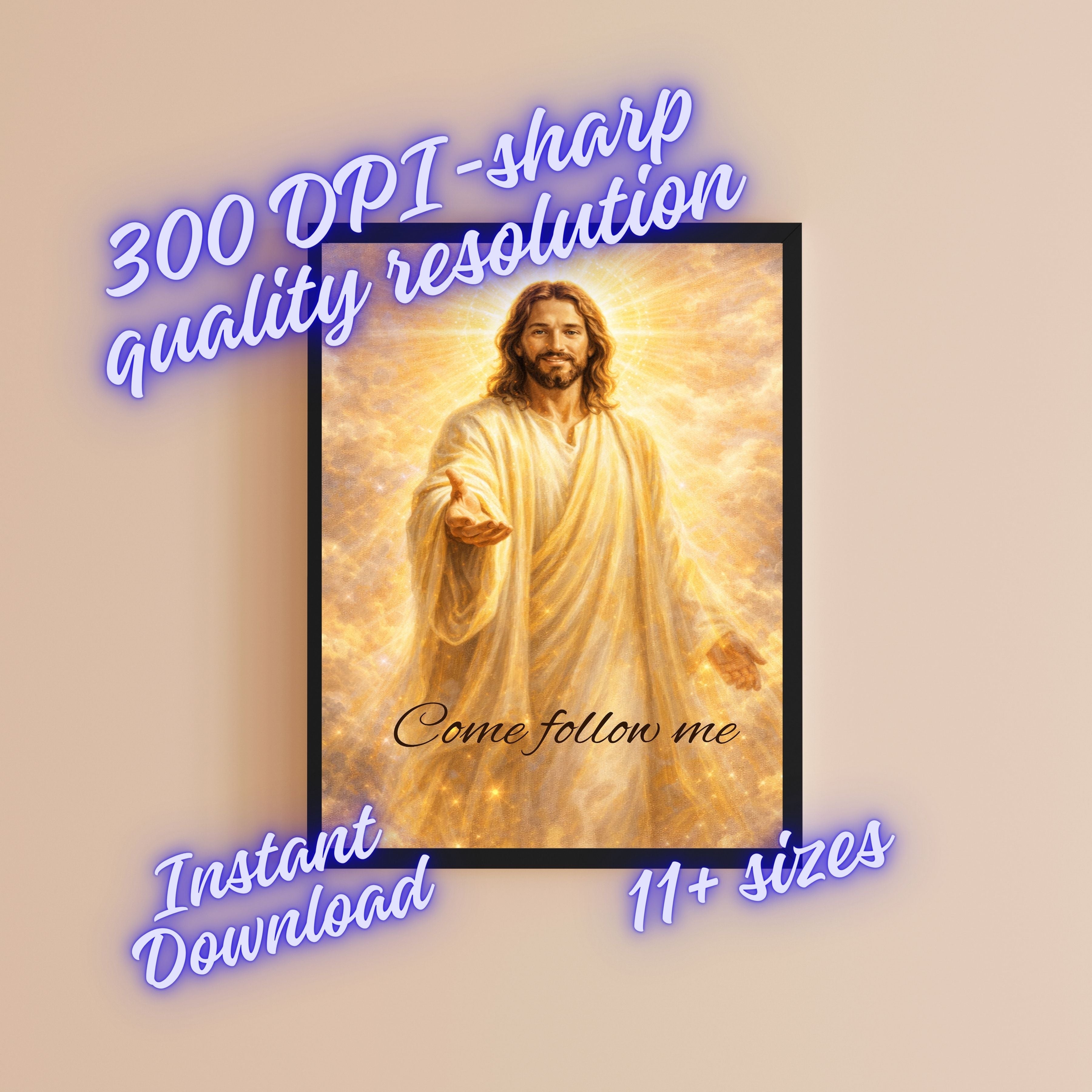 Commercial Use Jesus Wall Art Printable Set, Christian Nursery Decor Bundle, Bible Story Illustrations, Resell License Included|sp21c