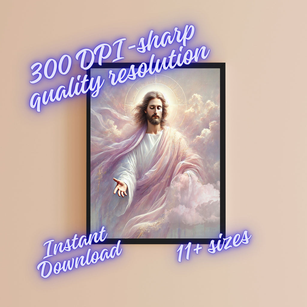 Jesus Wall Art Printable Set, Christian Nursery Decor, Bible Story Prints, Jesus with Children, Good Shepherd, Baptism, Faith Gift|sp24