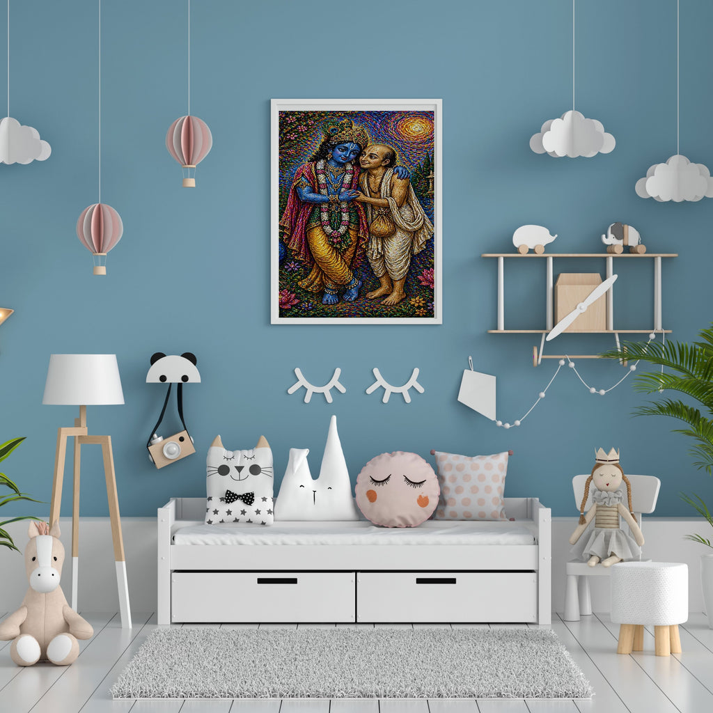 Lord Krishna Wall Art Printable, Krishna Digital Download, Hindu Wall Decor, Spiritual Home Decor, Pooja Room Art, Krishna Poster, Temple Artwork|sp53