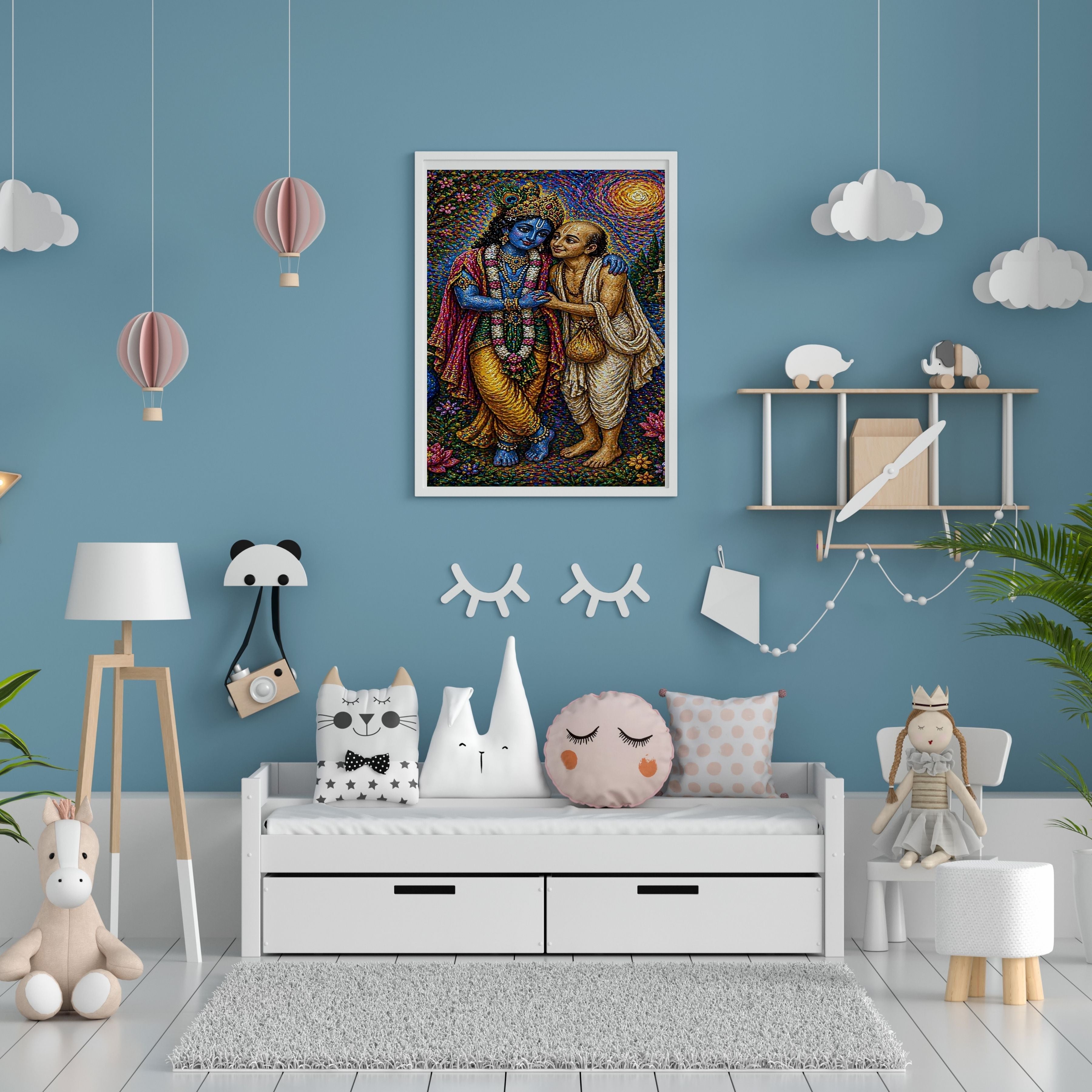Lord Krishna Wall Art Printable, Krishna Digital Download, Hindu Wall Decor, Spiritual Home Decor, Pooja Room Art, Krishna Poster, Temple Artwork|sp53