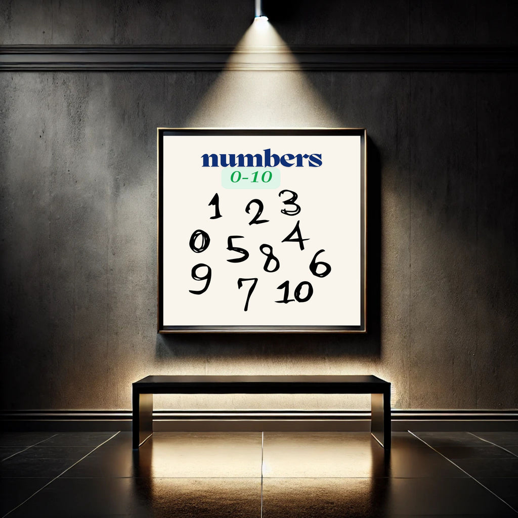 Number Wall Art for Kids 11+ sizes, Counting Poster Printable, Educational Nursery Decor, Preschool Learning Print, Math Wall Art, Digital Download|ke2-13