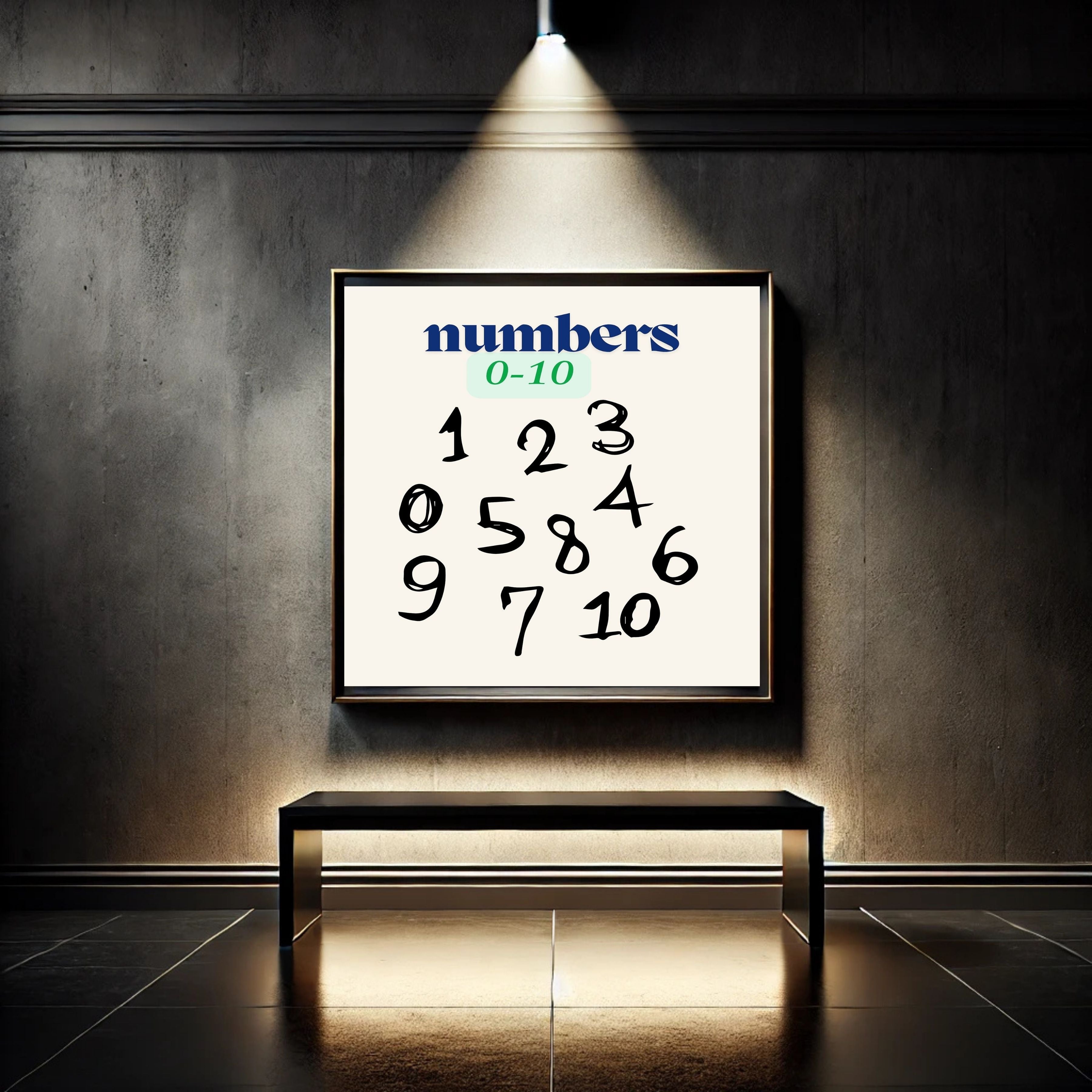 Number Wall Art for Kids 11+ sizes, Counting Poster Printable, Educational Nursery Decor, Preschool Learning Print, Math Wall Art, Digital Download|ke2-13