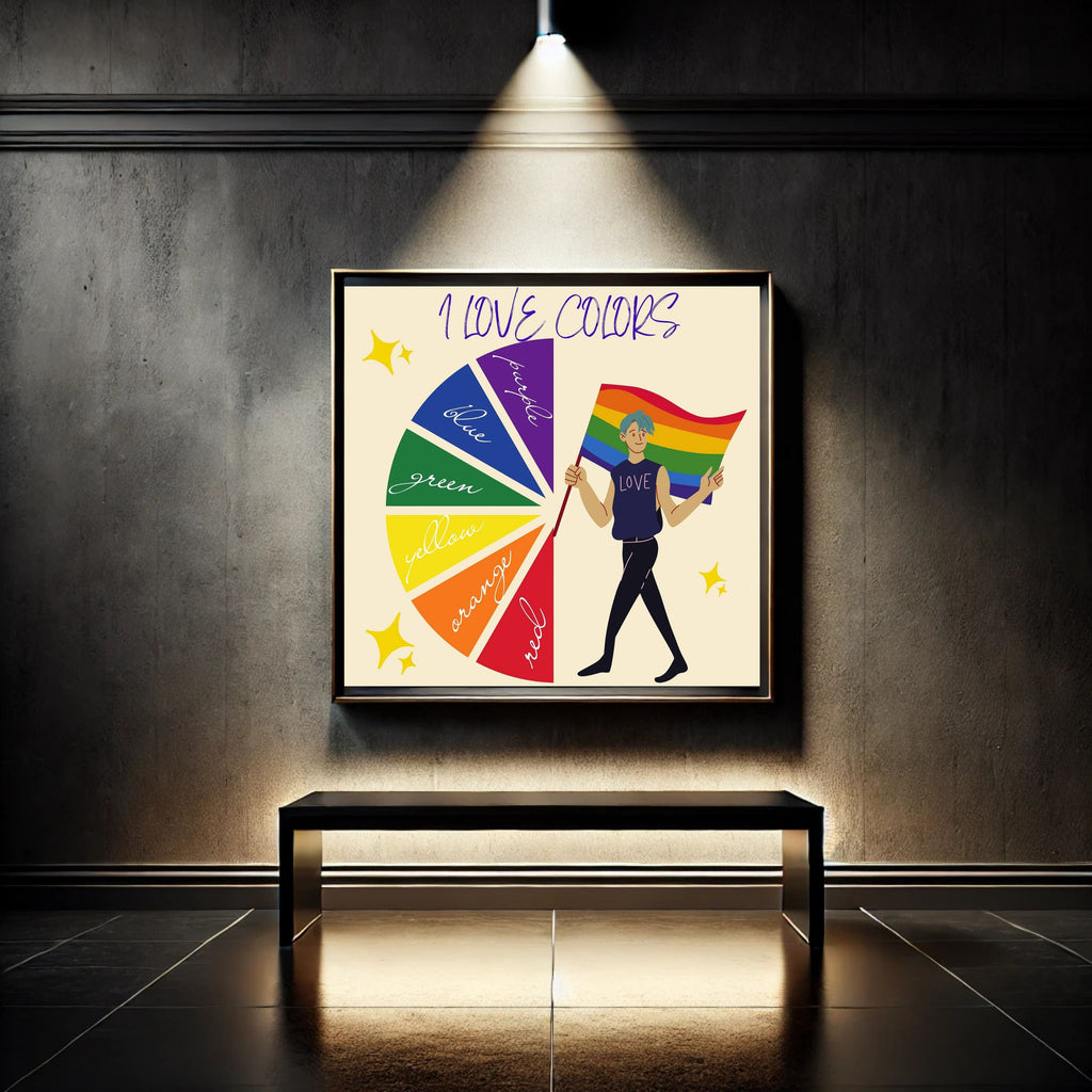 Kids Color Concepts Poster, Printable Preschool Wall Art