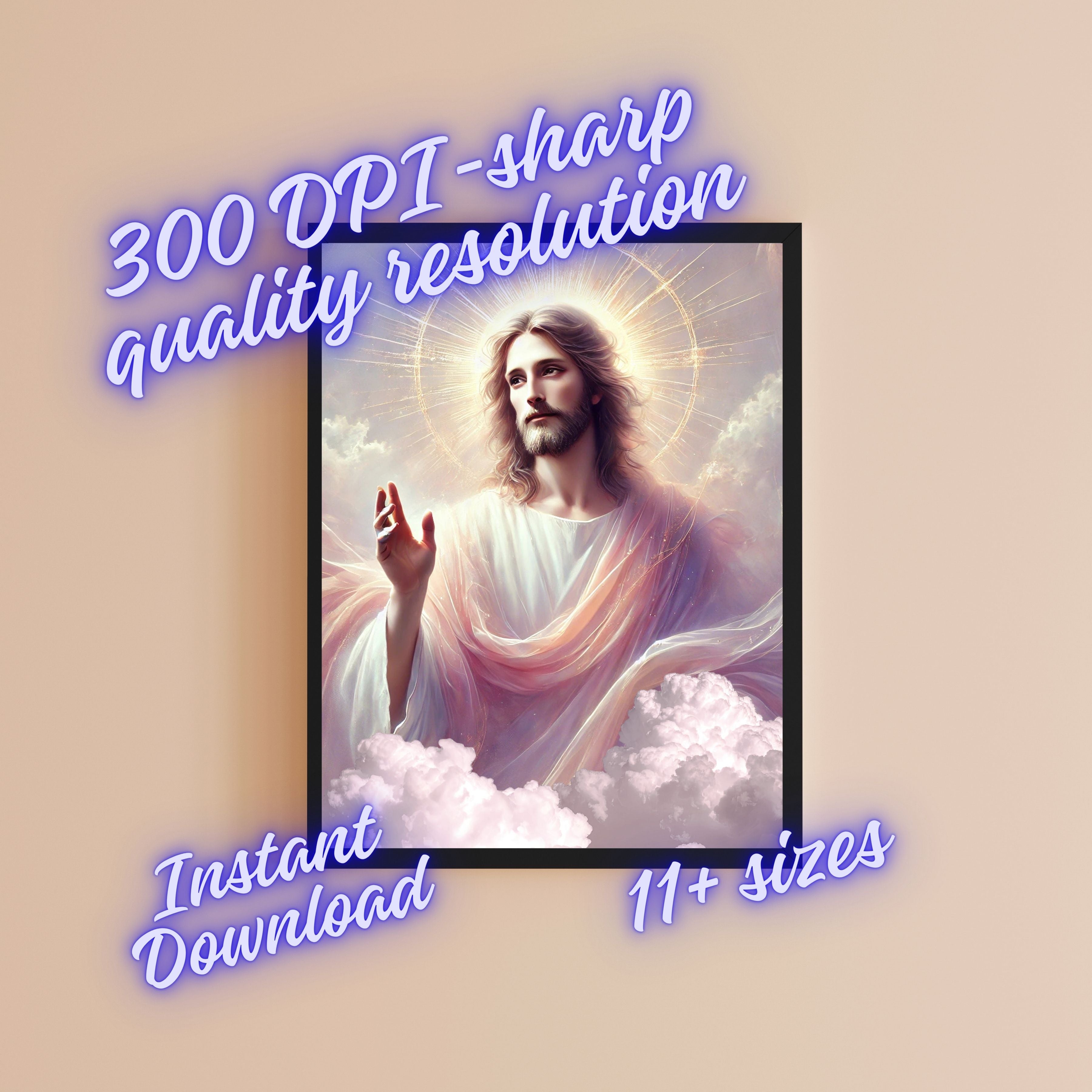 Jesus Wall Art Printable Set, Christian Nursery Decor, Bible Story Prints, Jesus with Children, Good Shepherd, Baptism, Faith Gift|sp23