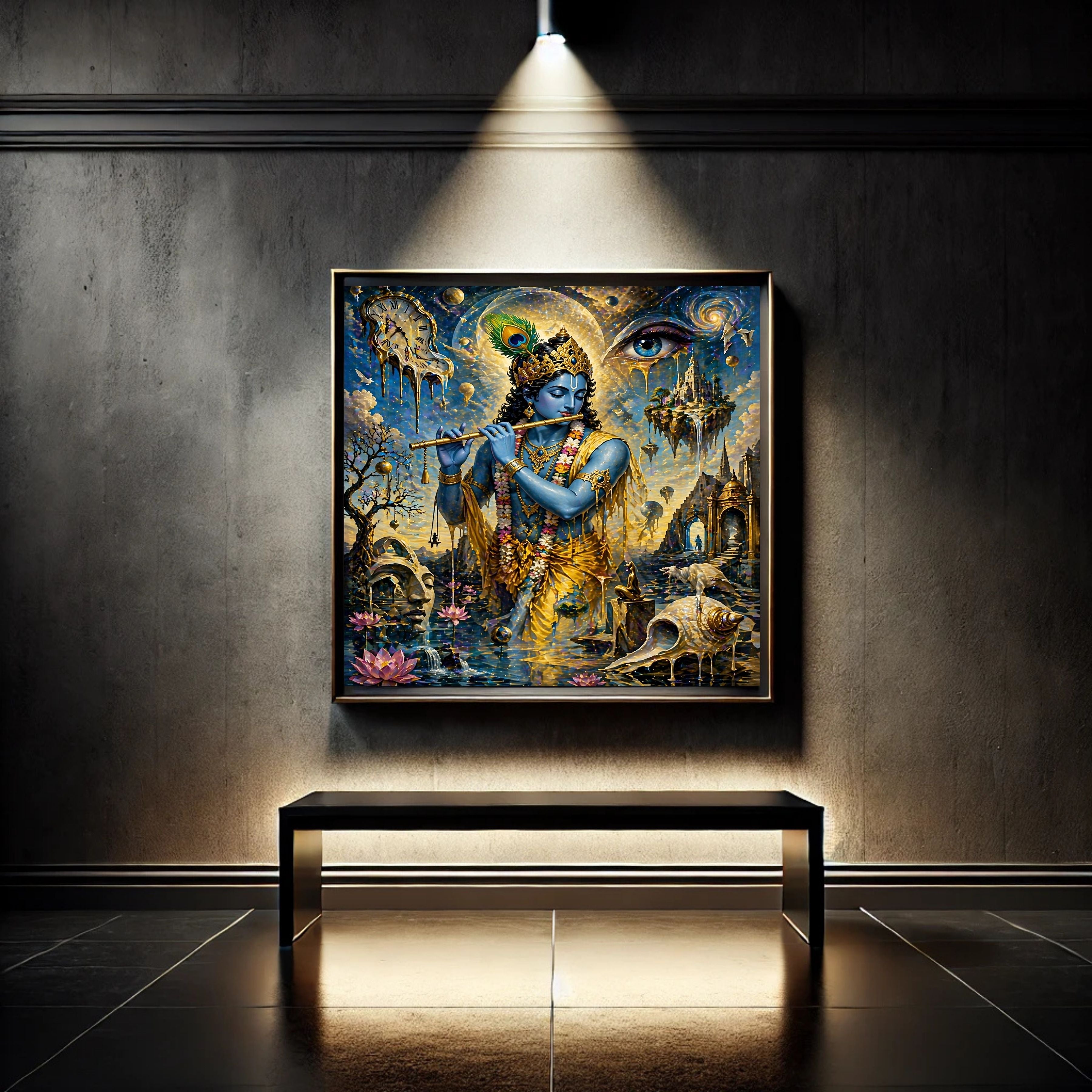 Commercial Use Lord Krishna Wall Art Bundle | Hindu Printable Decor | Commercial Use License Included | Spiritual Home Decor | Pooja Room Prints | Digital Download|sp65c