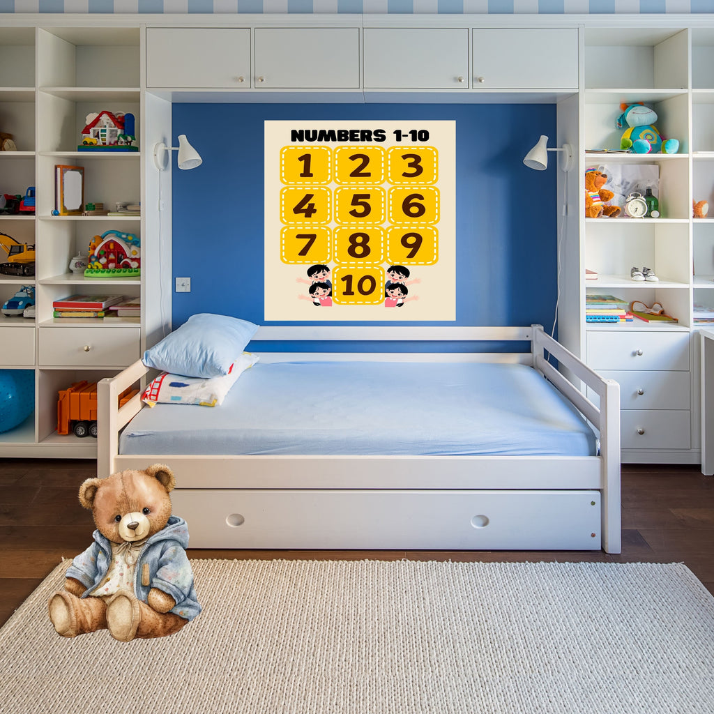 Number Wall Art for Kids 11+ sizes, Counting Poster Printable, Educational Nursery Decor, Preschool Learning Print, Math Wall Art, Digital Download|ke2-11