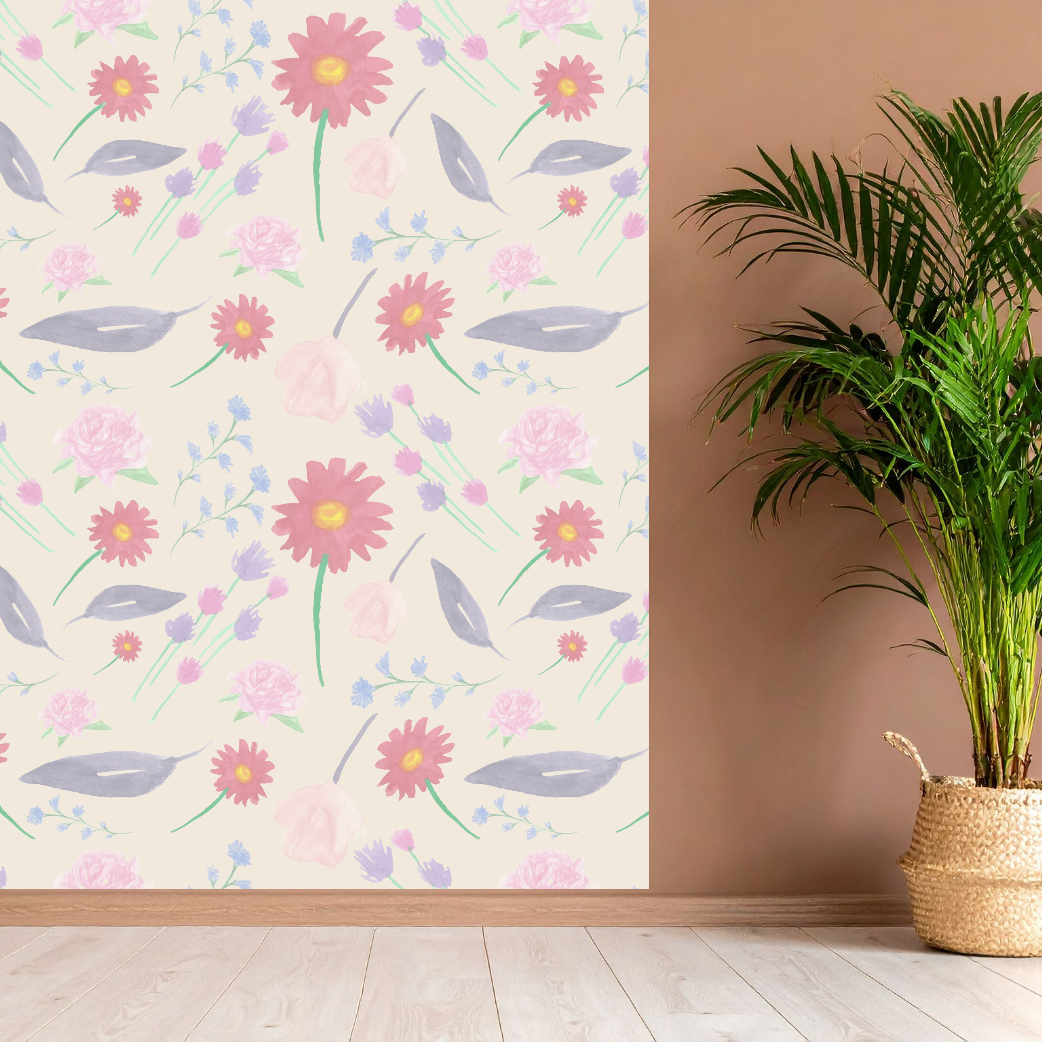 Floral Seamless Pattern Bundle, Botanical Digital Paper Pack, Flower Repeat Backgrounds, Printable Scrapbook Paper, Fabric Design|138