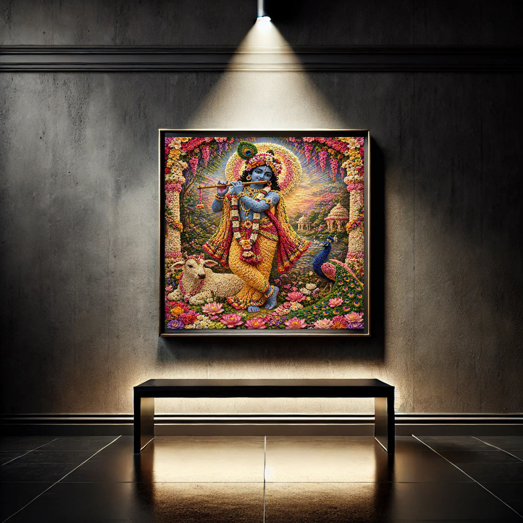 Commercial Use Lord Krishna Wall Art Bundle | Hindu Printable Decor | Commercial Use License Included | Spiritual Home Decor | Pooja Room Prints | Digital Download|sp77c