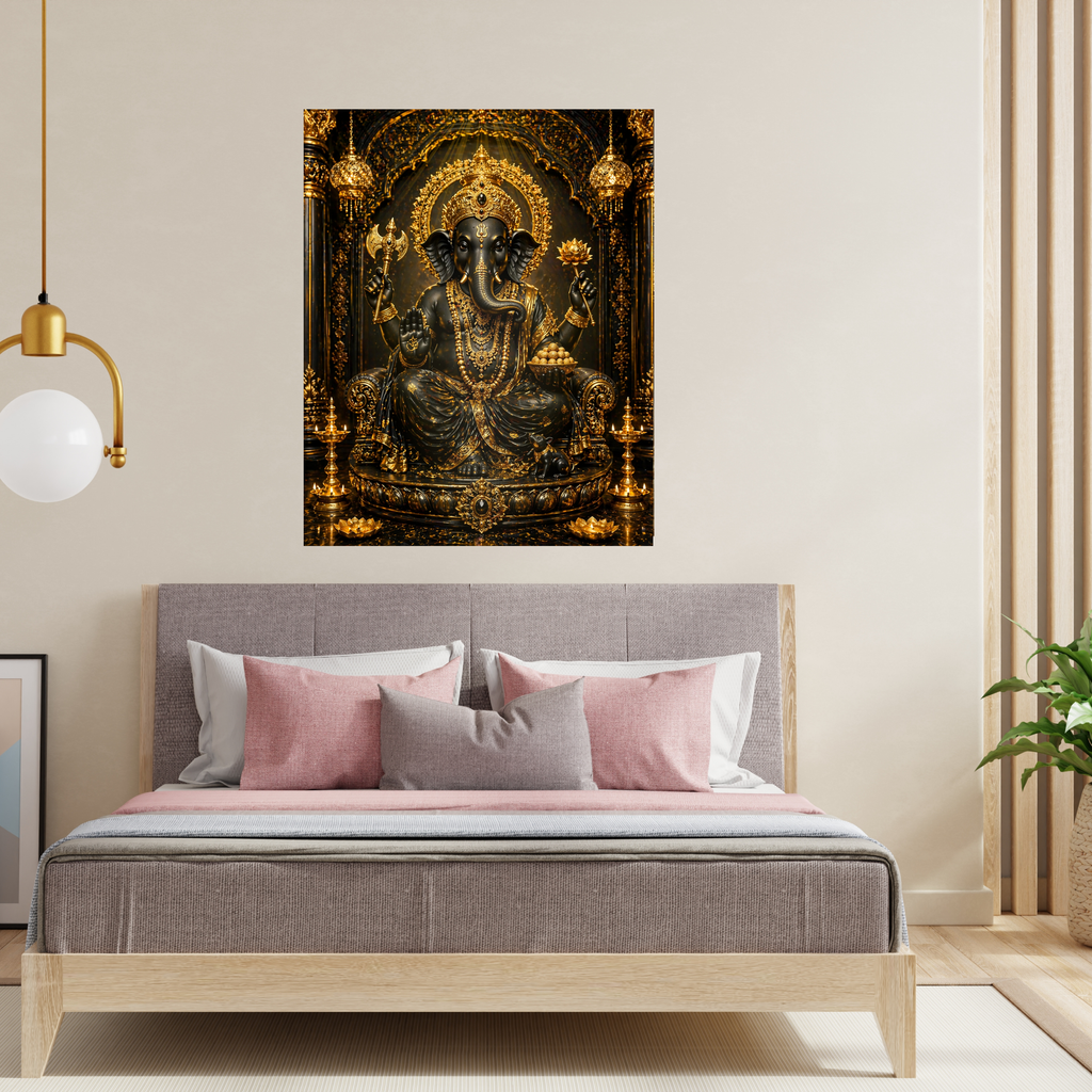 Lord Ganesha Wall Art Printable | Ganapathi Digital Download | Hindu God Decor | Spiritual Poster | Ganesh Chaturthi Gift | 11 Sizes Included|sp6