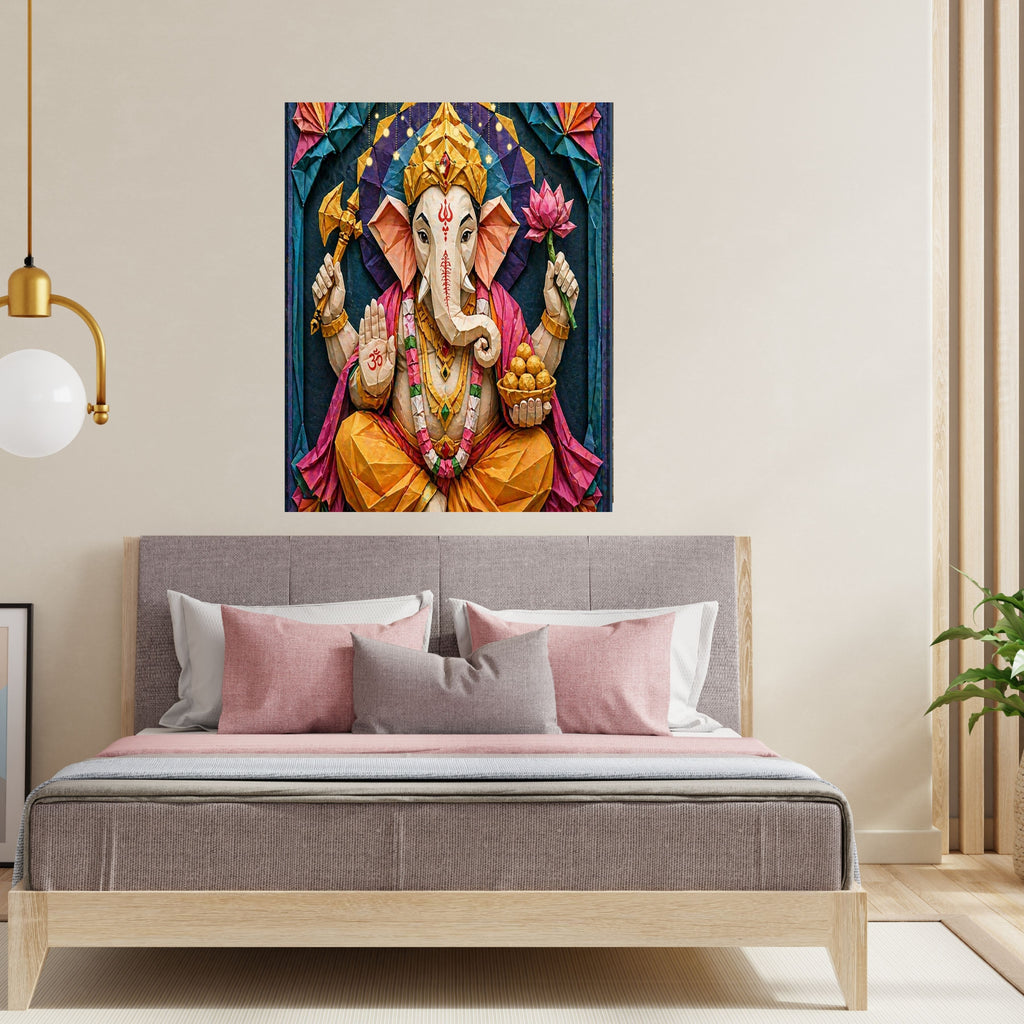 Lord Ganesha Wall Art Printable | Ganapathi Digital Download | Hindu God Decor | Spiritual Poster | Ganesh Chaturthi Gift | 11 Sizes Included|sp9