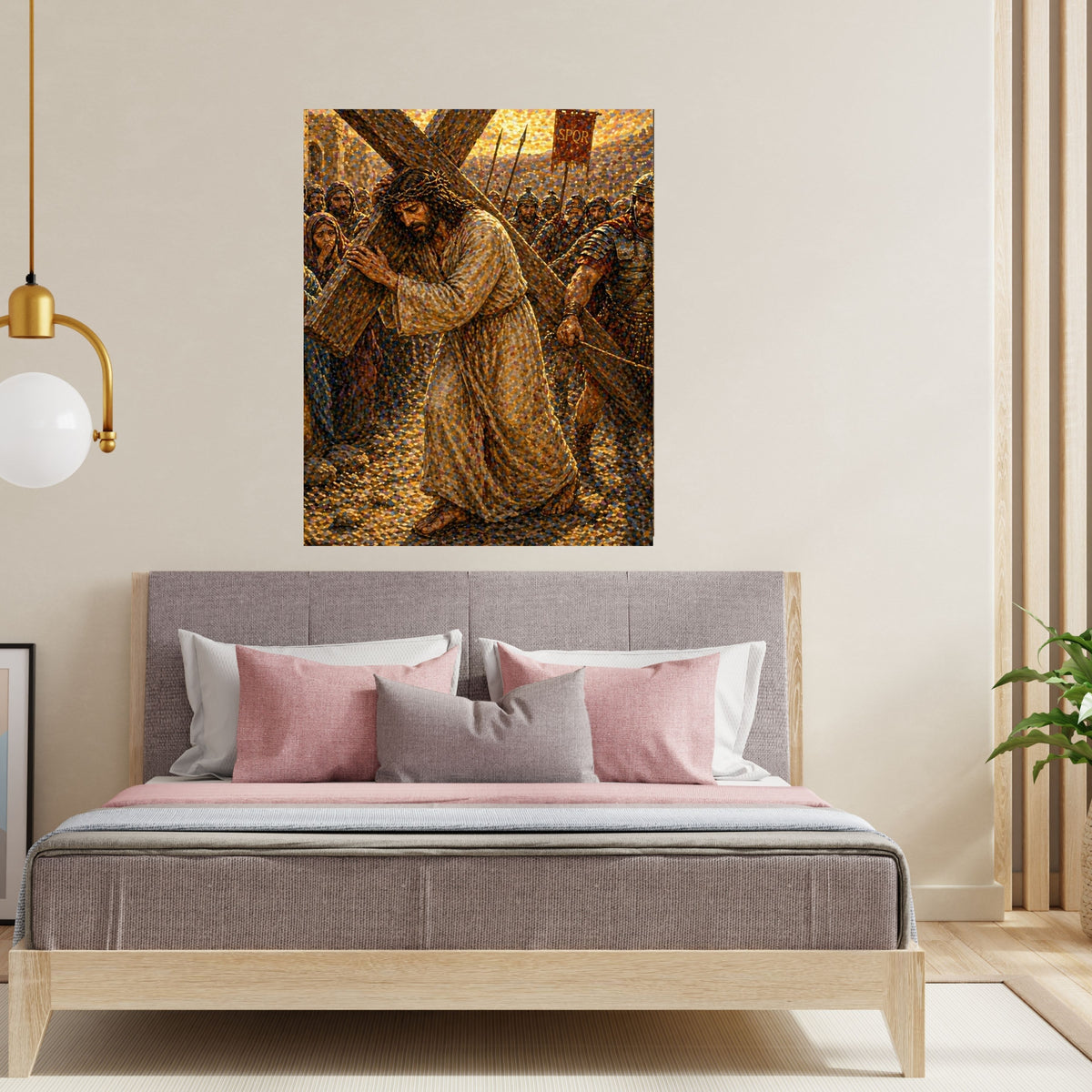 Jesus Carrying the Cross Printable Commercial Use | Via Dolorosa Wall Art Resell License | POD Good Friday Lent Etsy Seller Passion Bundle