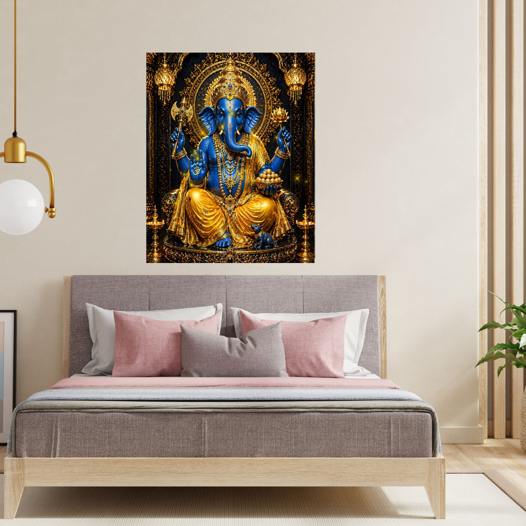 Lord Ganesha Wall Art Printable | Ganapathi Digital Download | Hindu God Decor | Spiritual Poster | Ganesh Chaturthi Gift | 11 Sizes Included|sp8