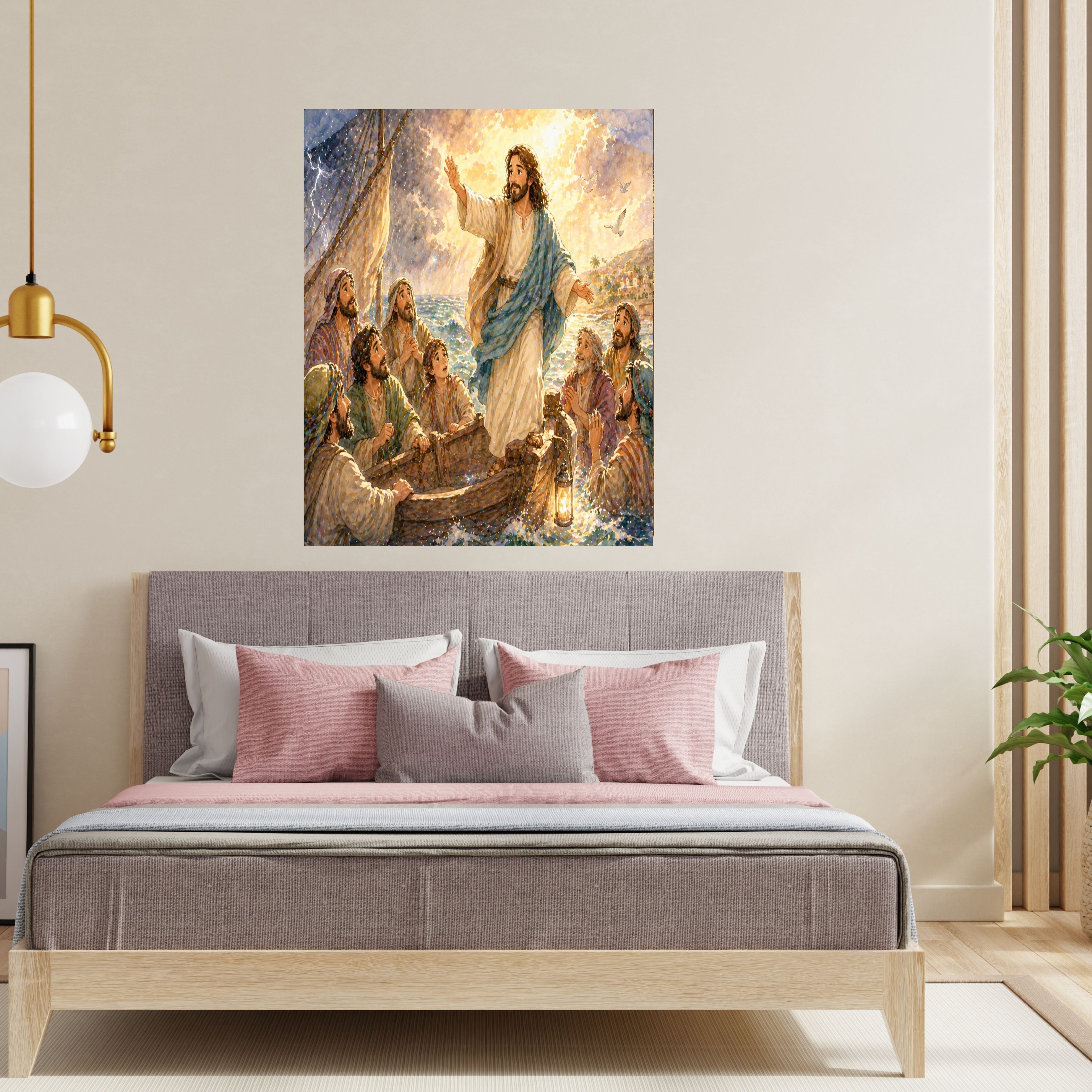 Jesus Wall Art Printable Set, Christian Nursery Decor, Bible Story Prints, Jesus with Children, Good Shepherd, Baptism, Faith Gift|sp12