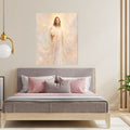 Jesus in White Robes Printable Commercial Use | Celestial Grace Golden Halo Resell License | POD Soft Pastel Heavenly Christ Etsy Seller Bundle