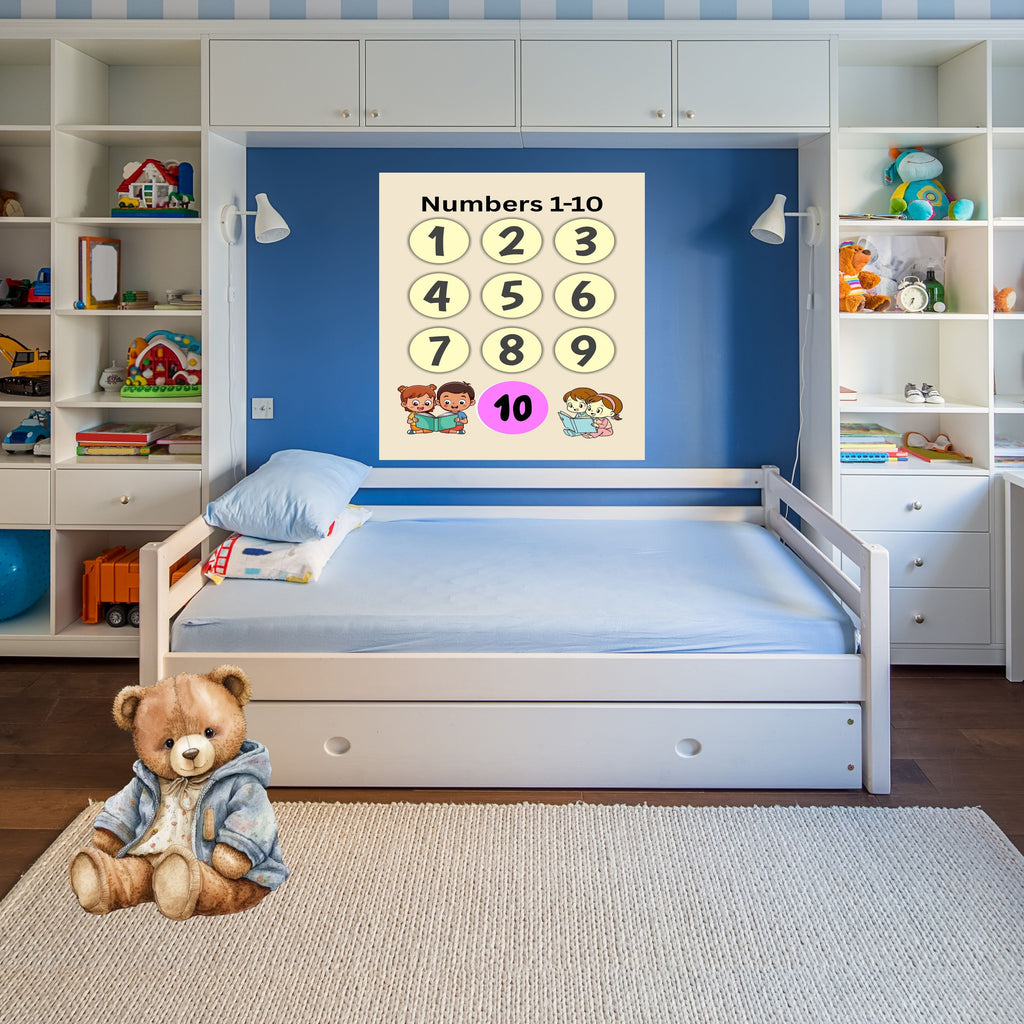 Number Wall Art for Kids 11+ sizes, Counting Poster Printable, Educational Nursery Decor, Preschool Learning Print, Math Wall Art, Digital Download|ke2-1