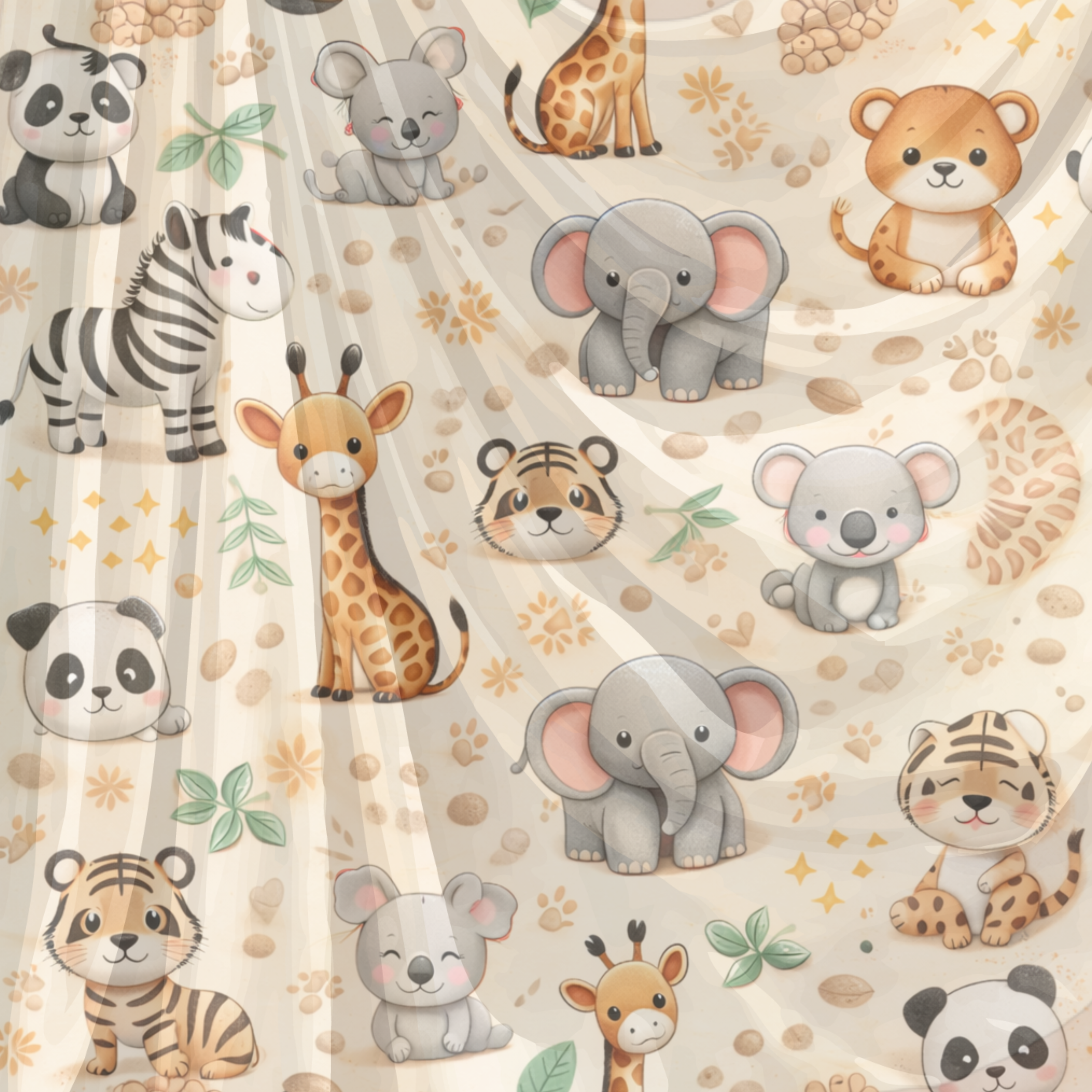 Commercial Use Kids Animal Seamless Pattern Bundle, Cute Cartoon Digital Paper, Nursery Backgrounds, POD, Fabric &amp; Packaging Design|128c