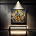 Lord Krishna Wall Art Printable, Krishna Digital Download, Hindu Wall Decor, Spiritual Home Decor, Pooja Room Art, Krishna Poster, Temple Artwork|sp69