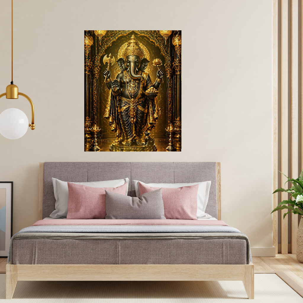 Lord Ganesha Wall Art Printable | Ganapathi Digital Download | Hindu God Decor | Spiritual Poster | Ganesh Chaturthi Gift | 11 Sizes Included|sp5