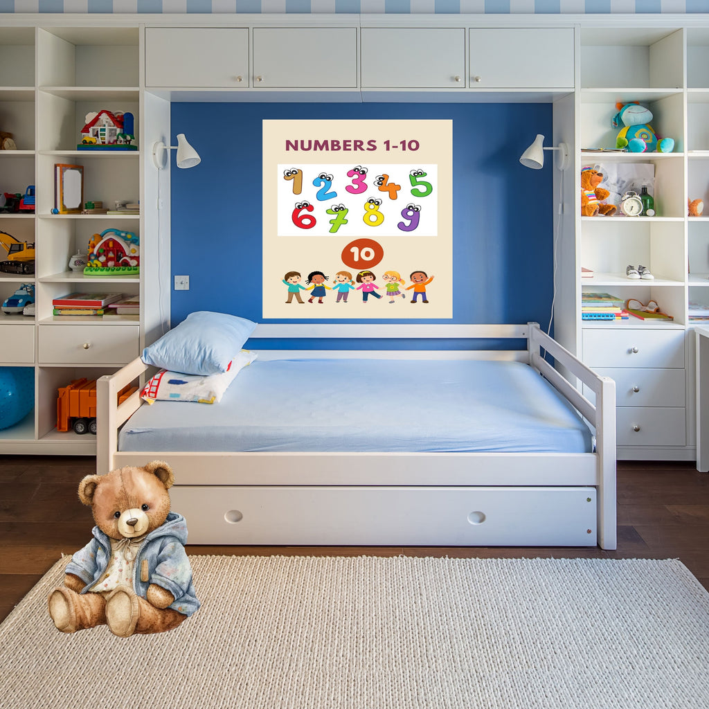 Number Wall Art for Kids 11+ sizes, Counting Poster Printable, Educational Nursery Decor, Preschool Learning Print, Math Wall Art, Digital Download|ke2-12