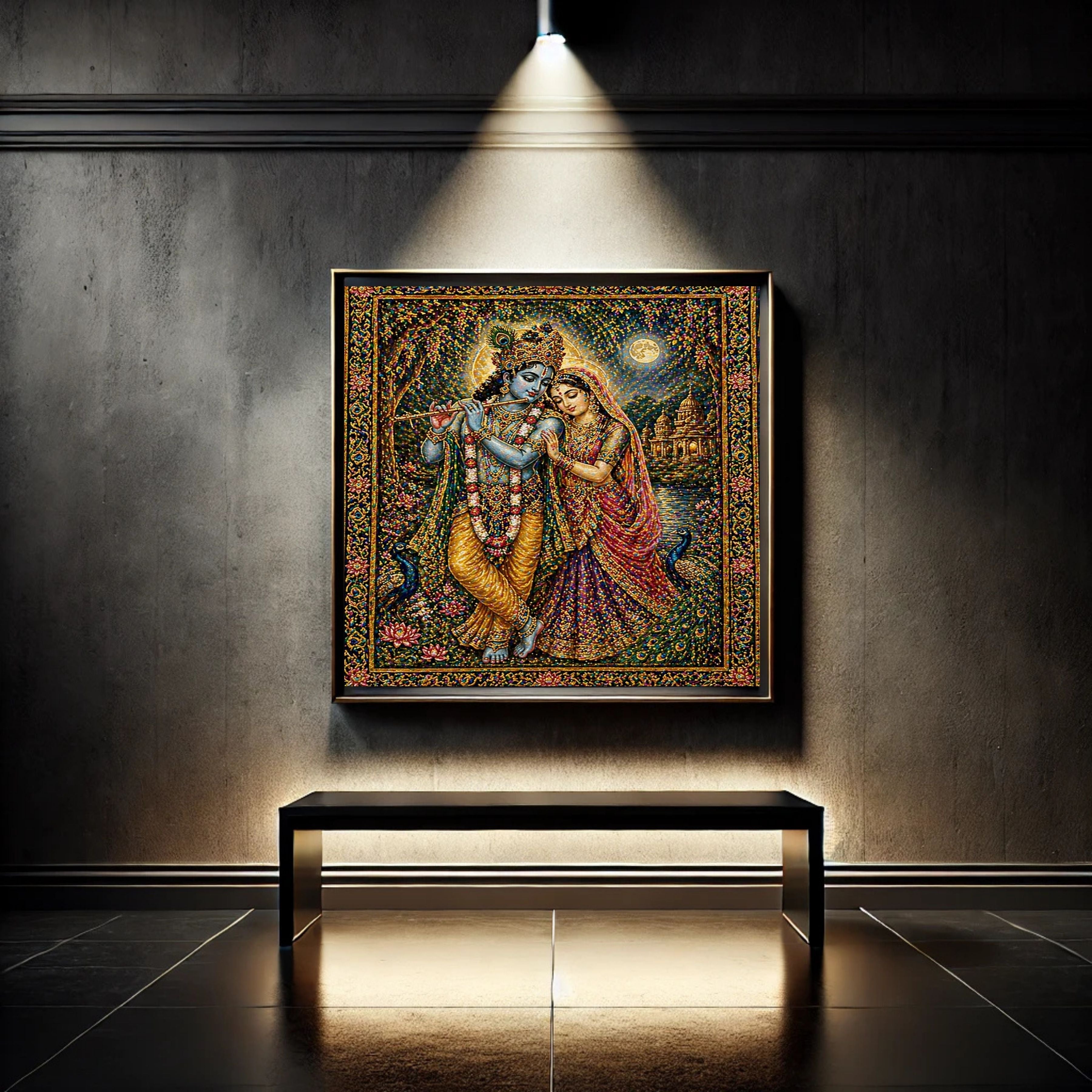 Lord Krishna Wall Art Printable, Krishna Digital Download, Hindu Wall Decor, Spiritual Home Decor, Pooja Room Art, Krishna Poster, Temple Artwork|sp76