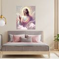 Jesus Ascending in Glory Printable Commercial Use | Golden Halo Crown Blessing Hand Resell License | POD Majestic Christ Ascension Etsy Seller Bundle