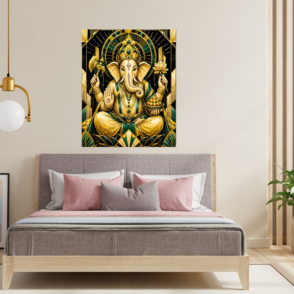 Lord Ganesha Wall Art Printable | Ganapathi Digital Download | Hindu God Decor | Spiritual Poster | Ganesh Chaturthi Gift | 11 Sizes Included|sp10