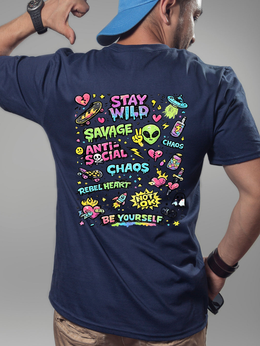 Premium Modern T-Shirt PNG, Trendy Graphic Tee Design, Aesthetic Streetwear Graphic, Transparent PNG, Print On Demand Design, Digital Download|gr26-8