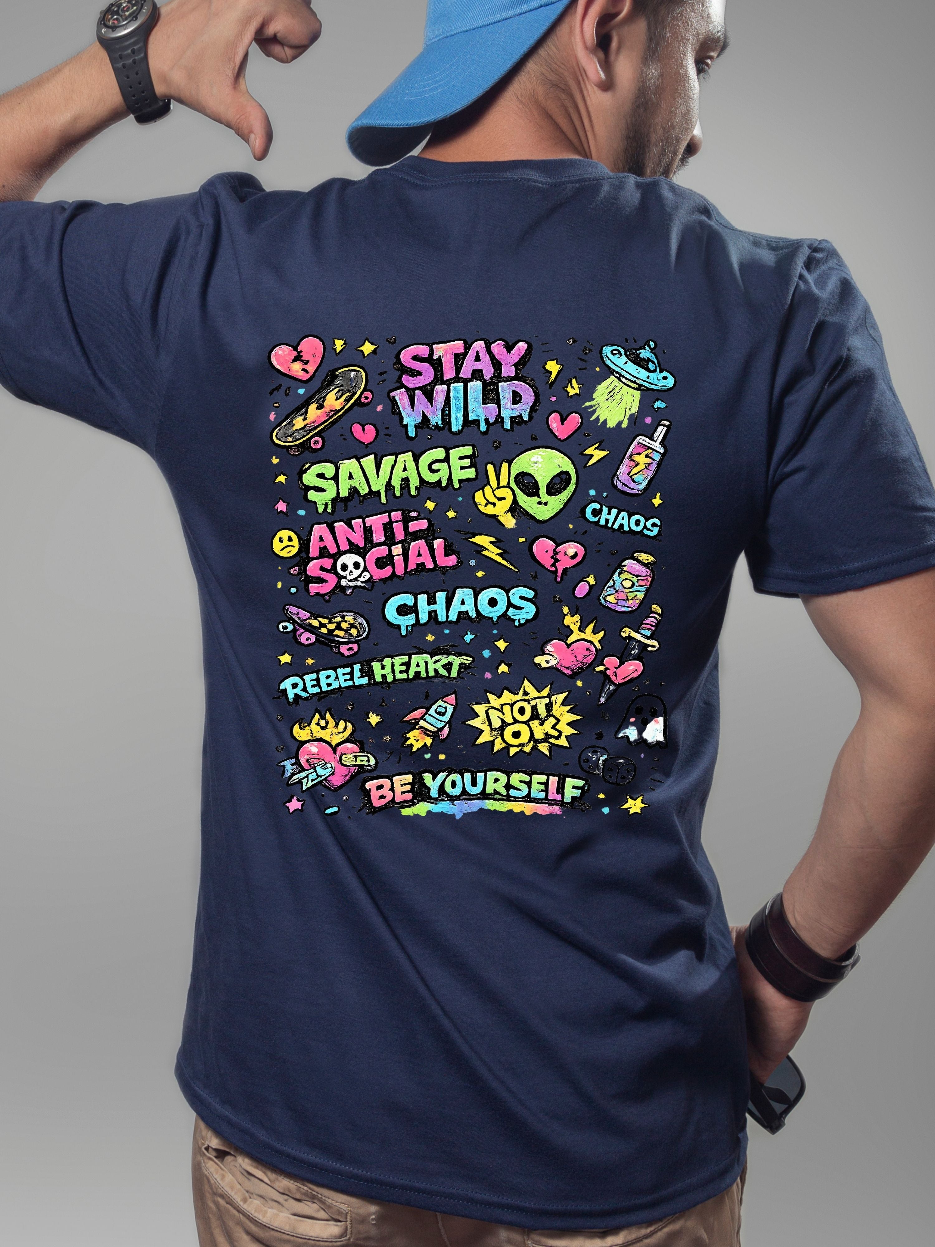 Premium Modern T-Shirt PNG, Trendy Graphic Tee Design, Aesthetic Streetwear Graphic, Transparent PNG, Print On Demand Design, Digital Download|gr26-8