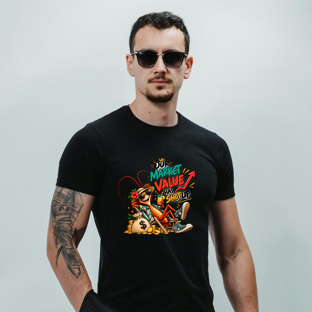 Our Market Value Has Shot Up Cockroach PNG | Investor Roach Shirt Art, 6 Sizes, Personal Use
