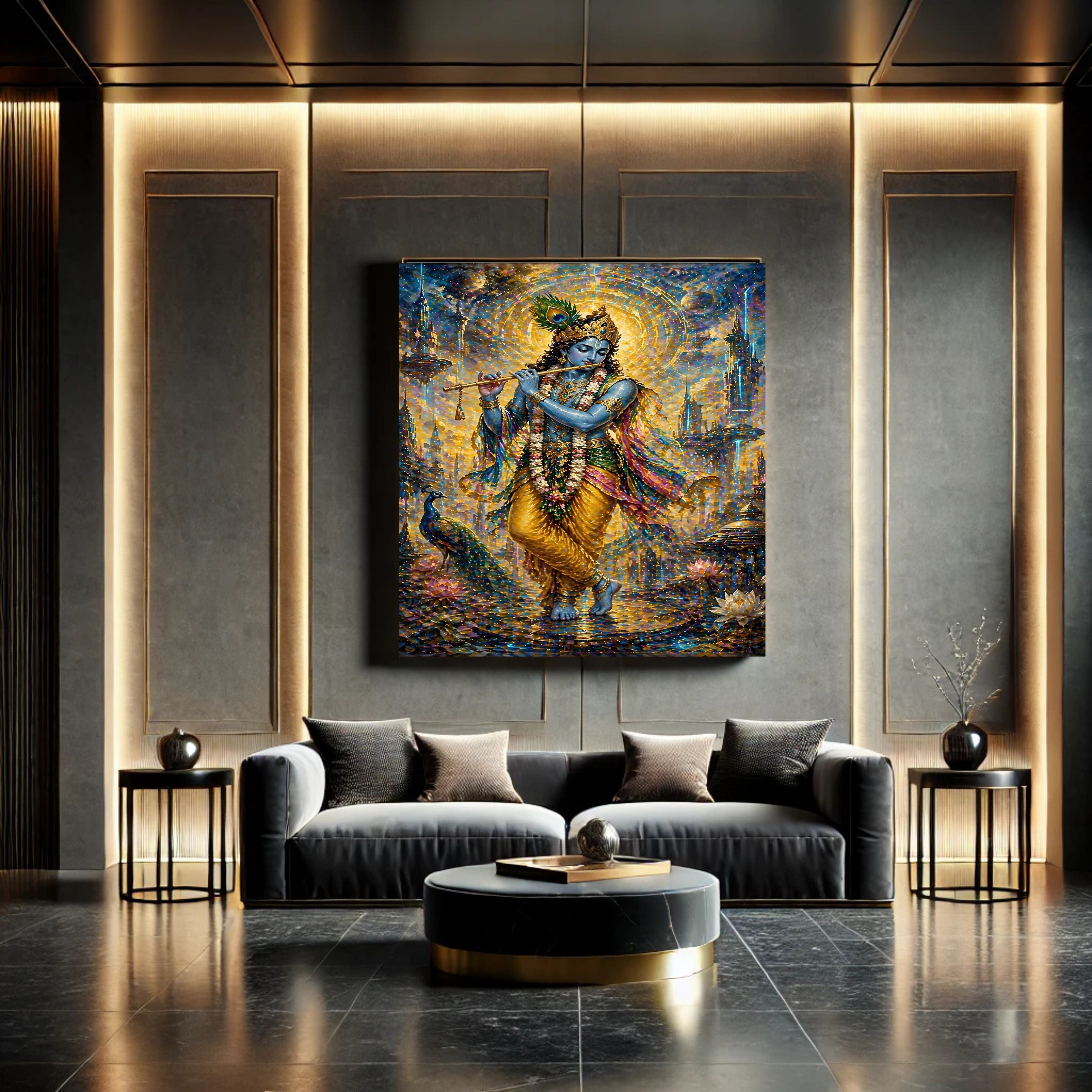 Commercial Use Lord Krishna Wall Art Bundle | Hindu Printable Decor | Commercial Use License Included | Spiritual Home Decor | Pooja Room Prints | Digital Download|sp69c