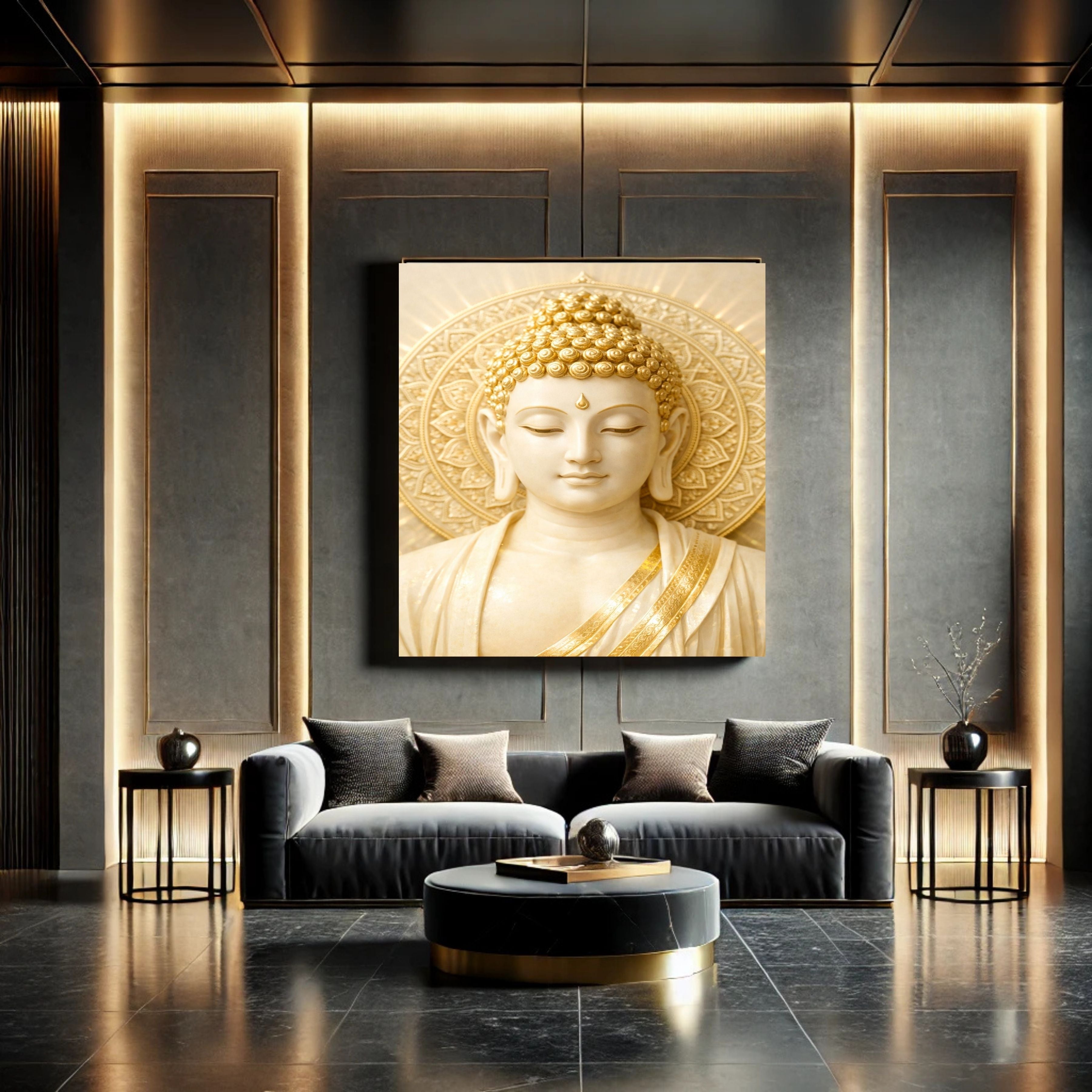 Commercial Use Lord Buddha Wall Art Printable | Zen Meditation Decor | Buddhist Wall Hanging | Spiritual Home Decor | Mindfulness Artwork | Instant Download|sp88c