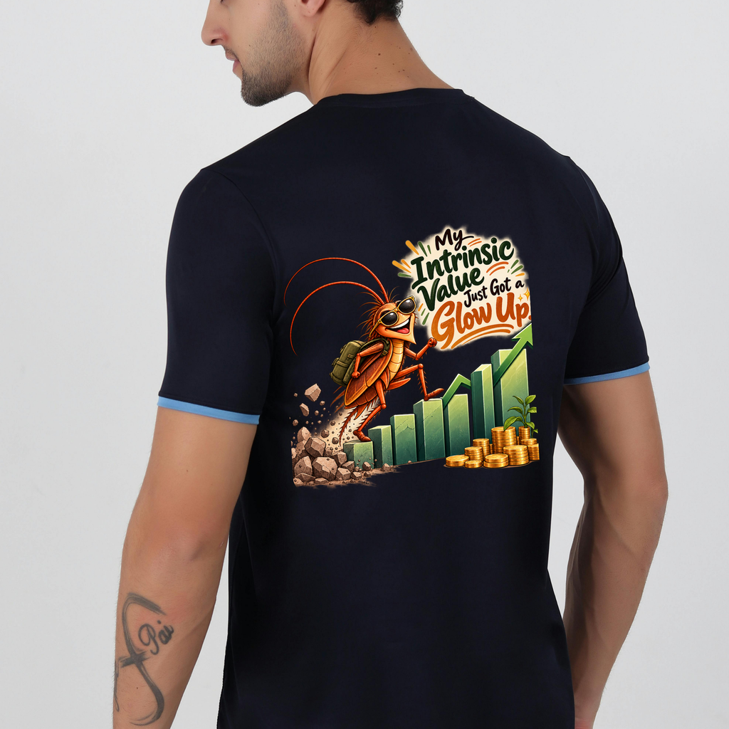 My Intrinsic Value Just Got a Glow Up Cockroach PNG | Growth Chart Roach Shirt Art, 6 Sizes, Personal Use