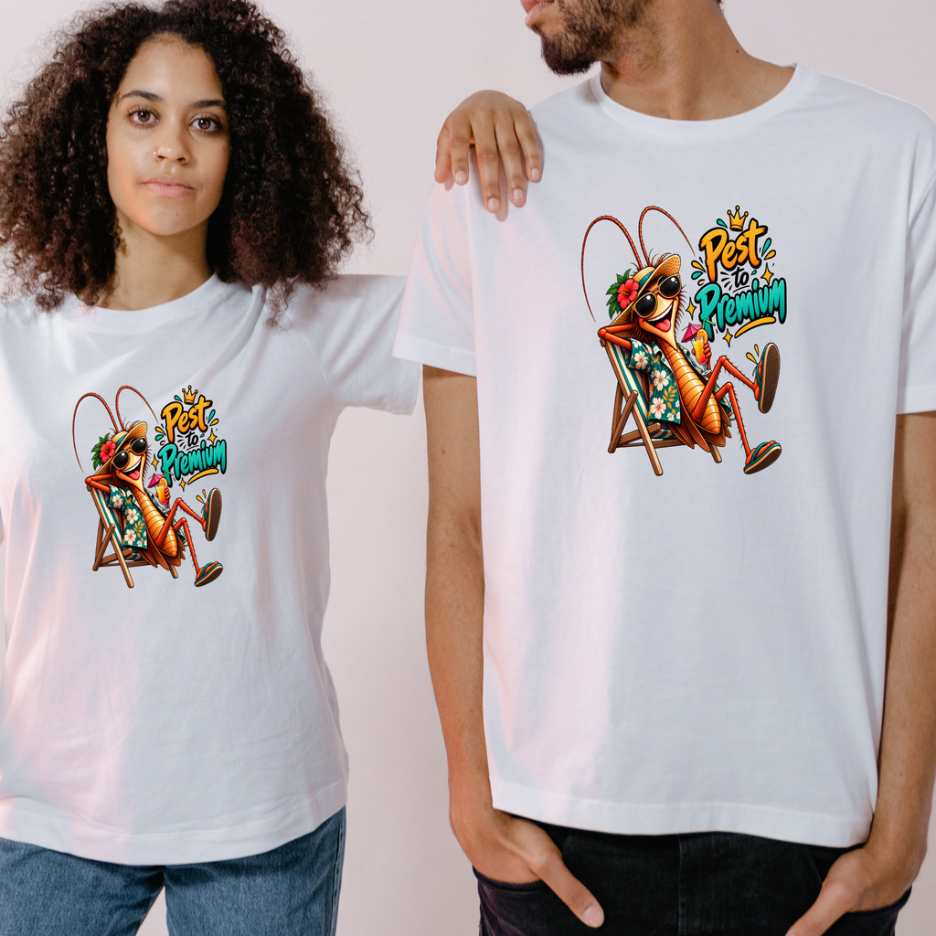 Pest to Premium Cockroach PNG | Floral Beach Chair Roach Shirt Art, 6 Sizes, Personal Use