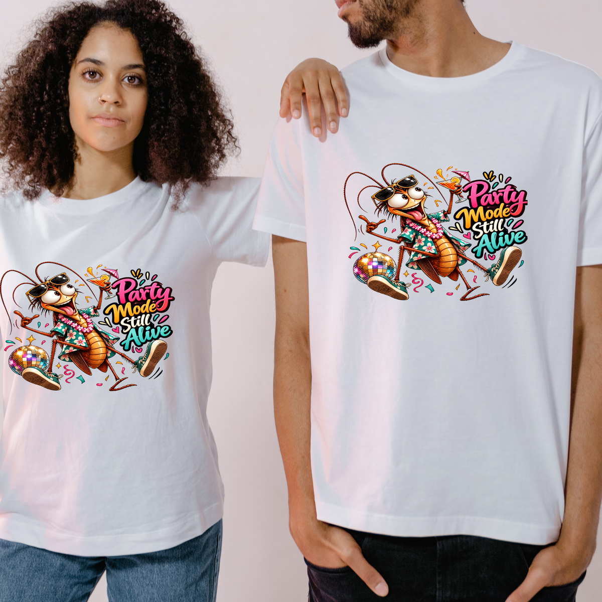 Party Mode Still Alive Cockroach PNG | Dancing Party Roach Shirt Art, 6 Sizes, Personal Use